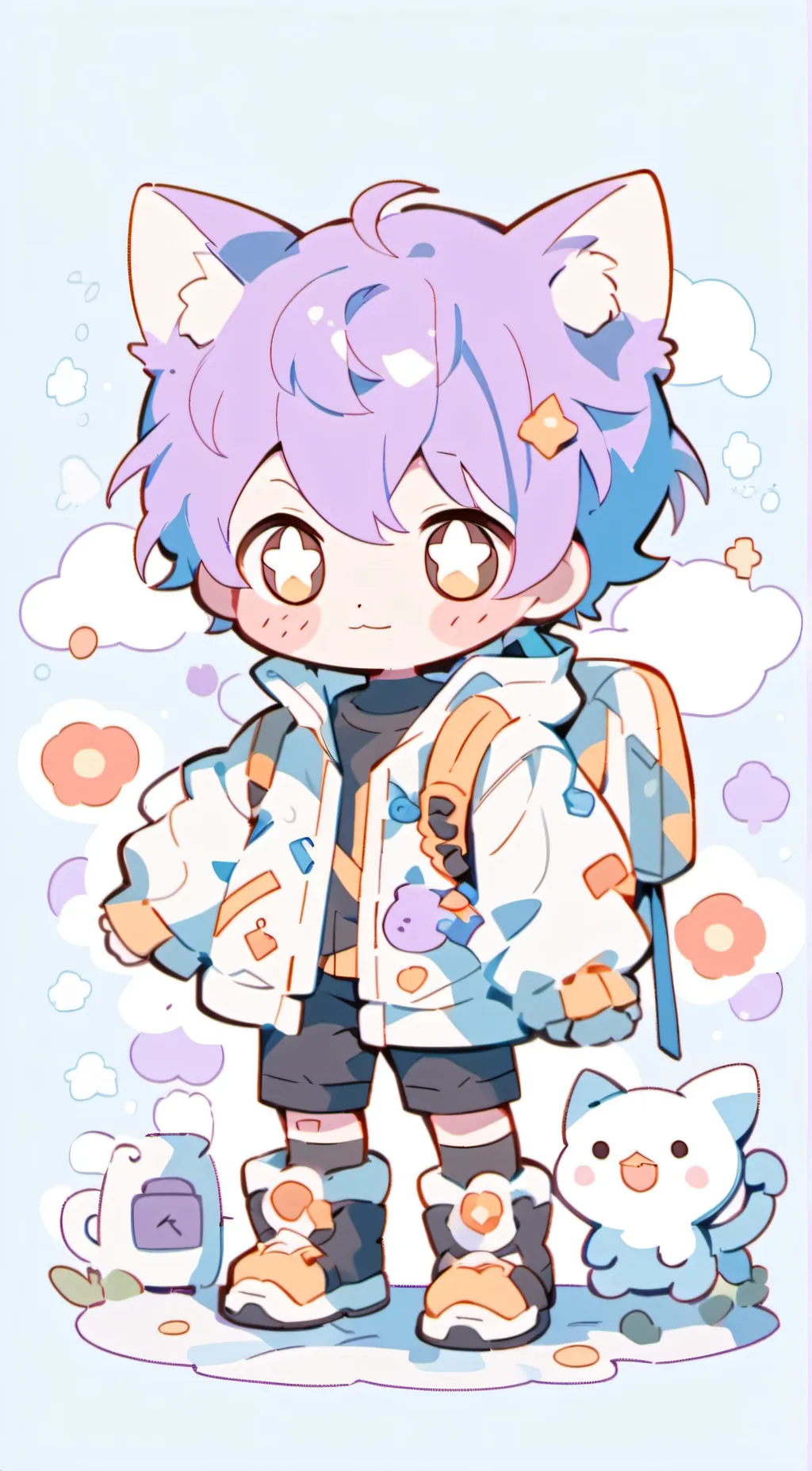 ai character: AI catnap background