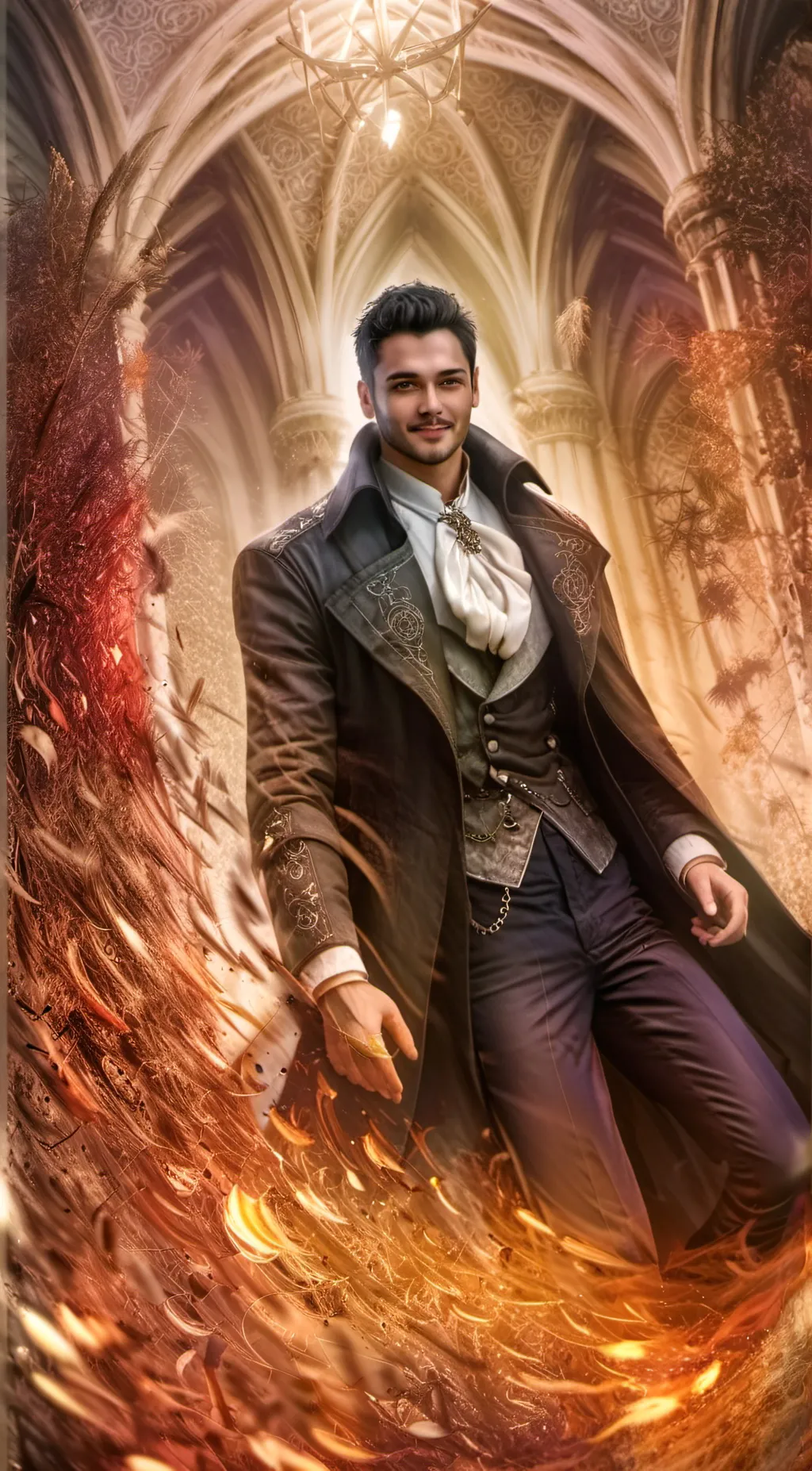 ai character: Lucius Adrian  background