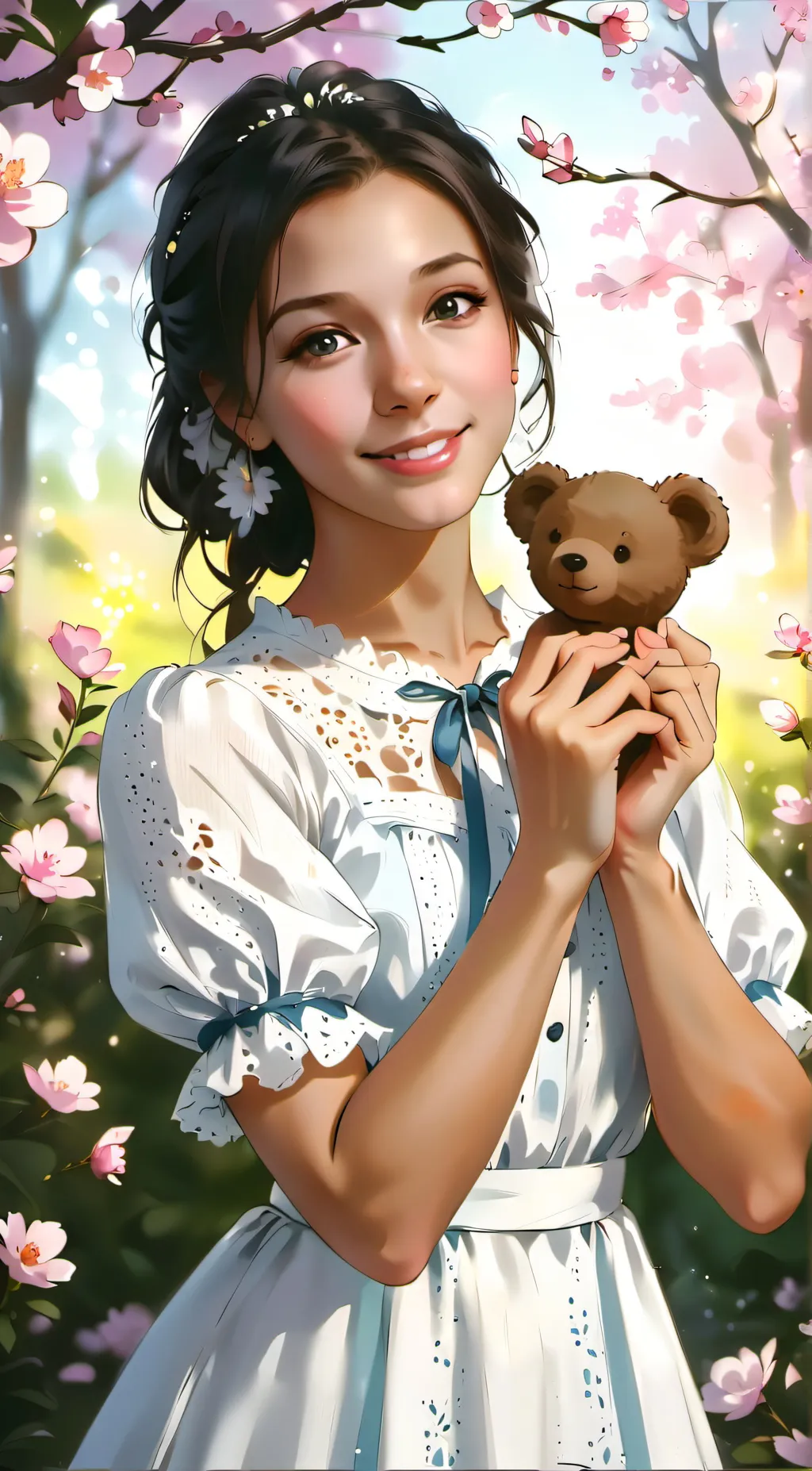 ai character: Rose background