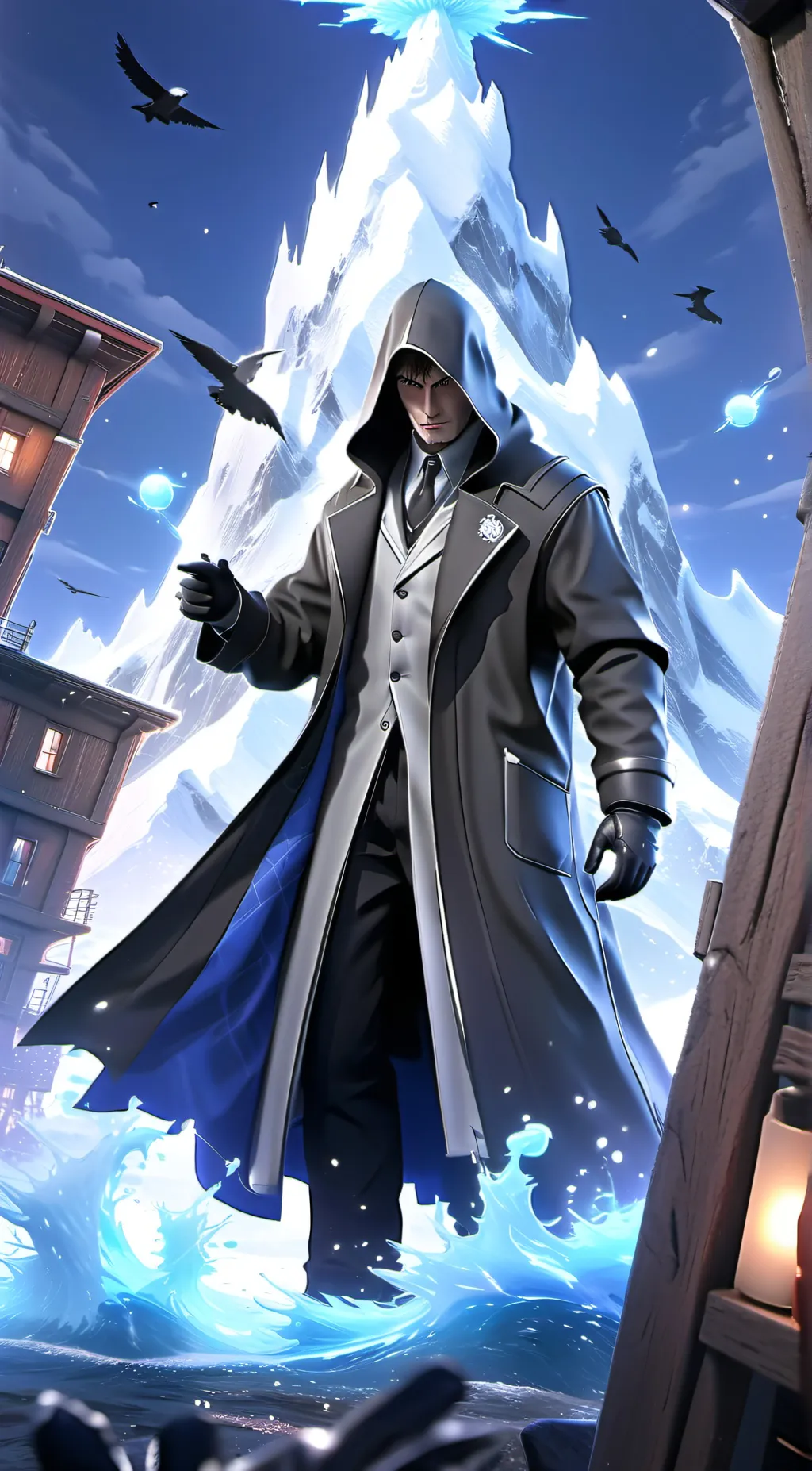 ai character: mr.black  background