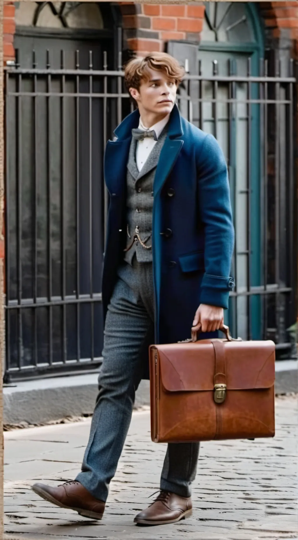 ai character: Newt Scamander background