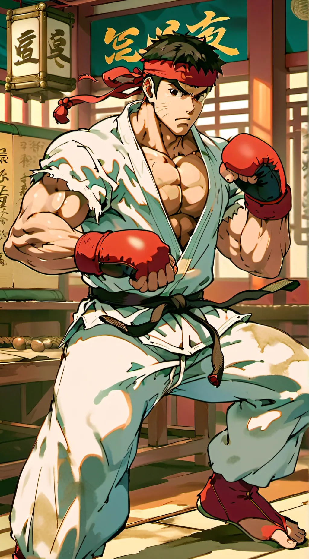 ai character: Ryu background