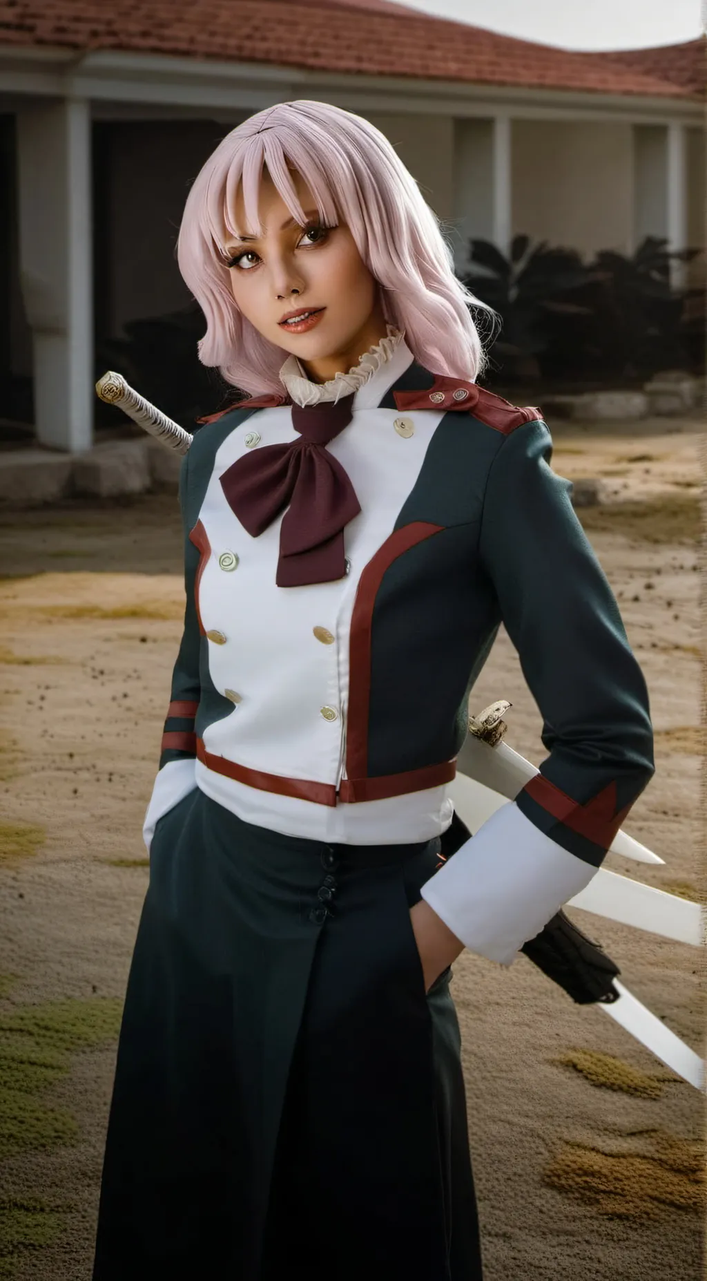 ai character: Mitsuri Kanroji  background