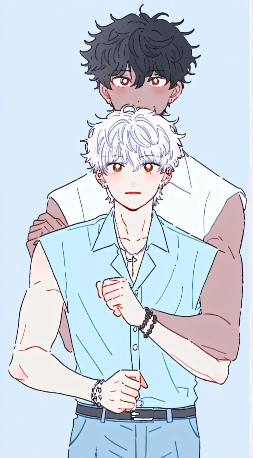 ai character: Kia and Asher background