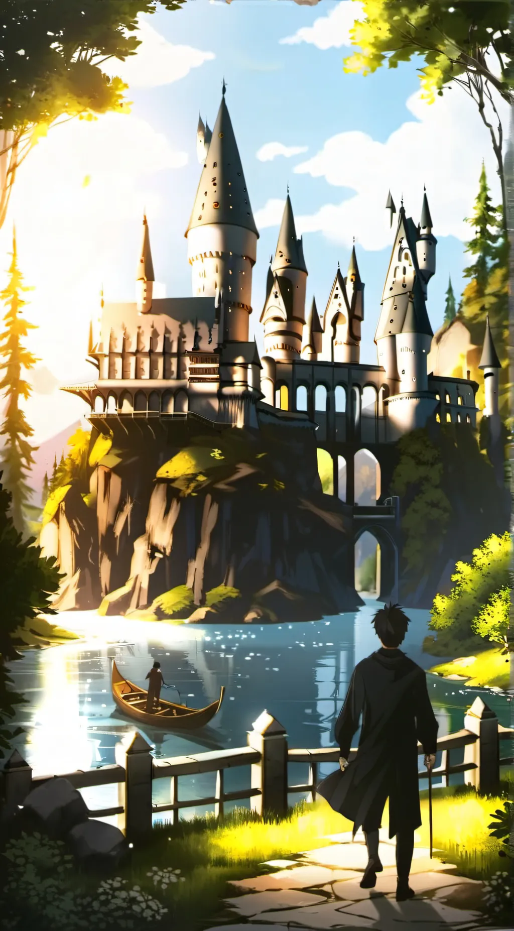 ai character: Hogwarts background