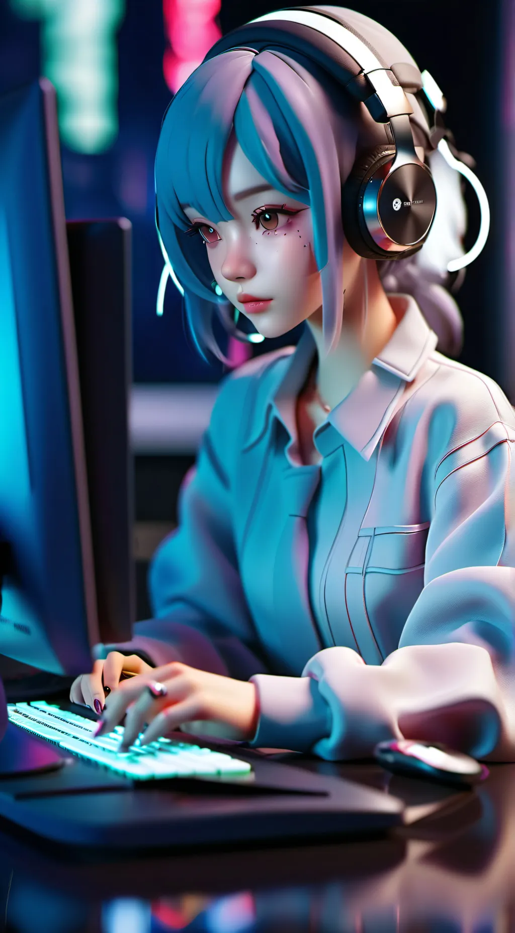 ai character: Ugh background