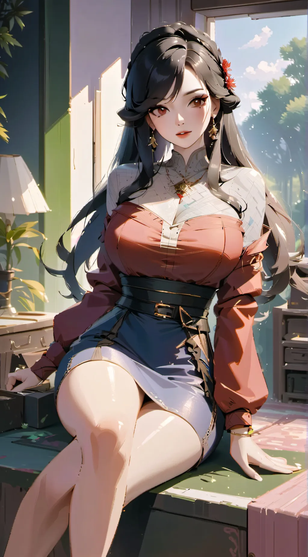 ai character: Ashley background