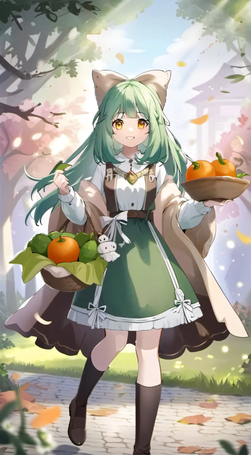 ai character: Spiniach cookie! background