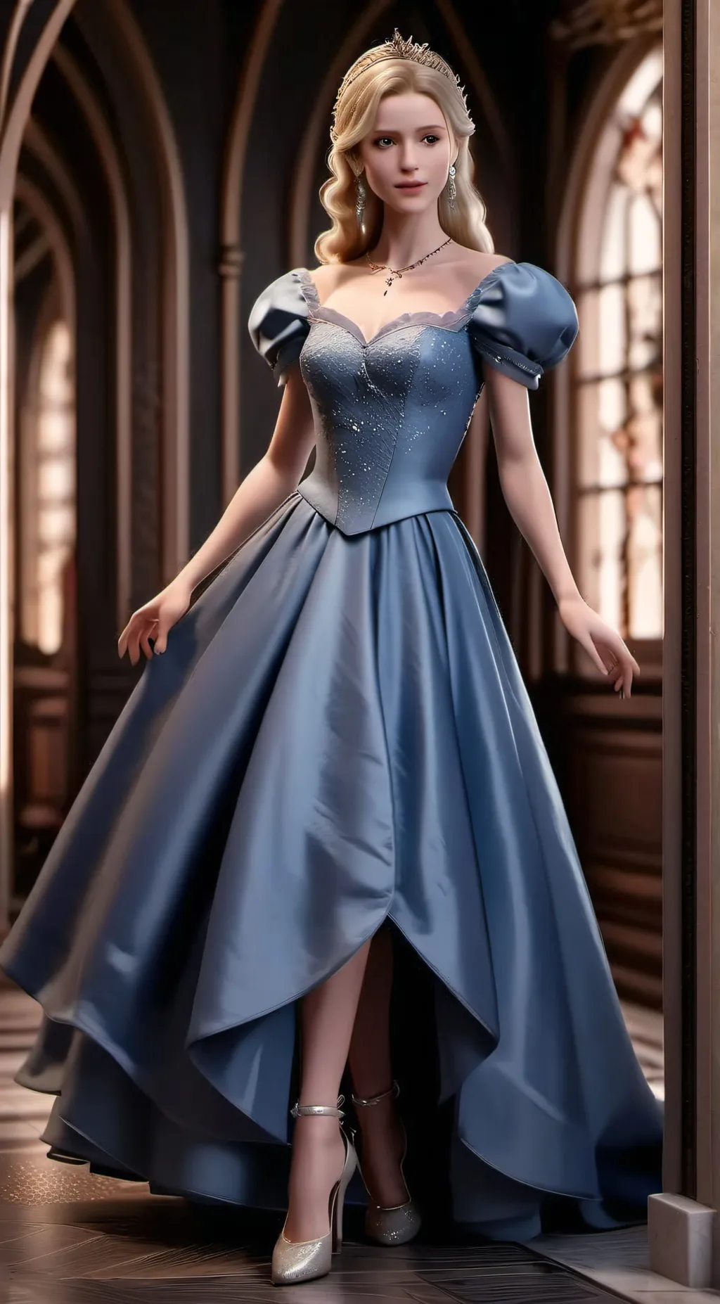 ai character: Cinderella  background