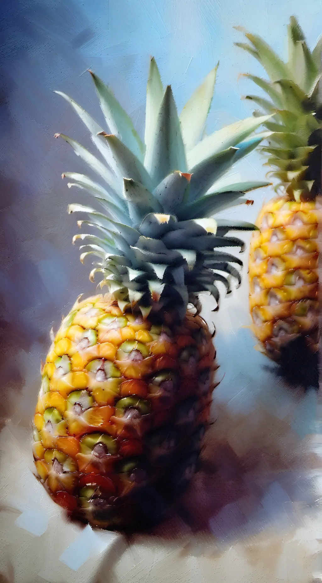 ai character: Mr. Pineapple  background