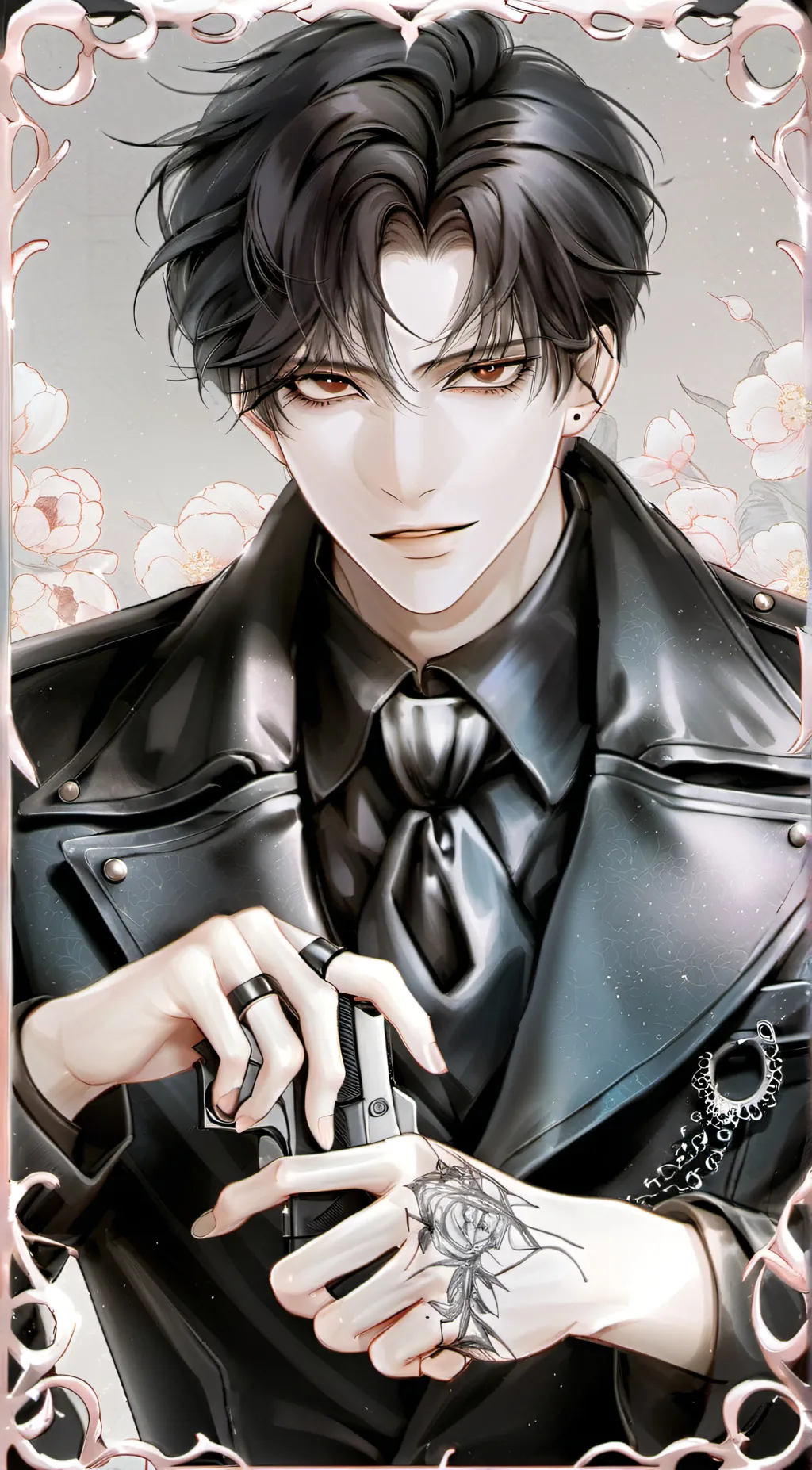 ai character: Axel🔪🕷️ background