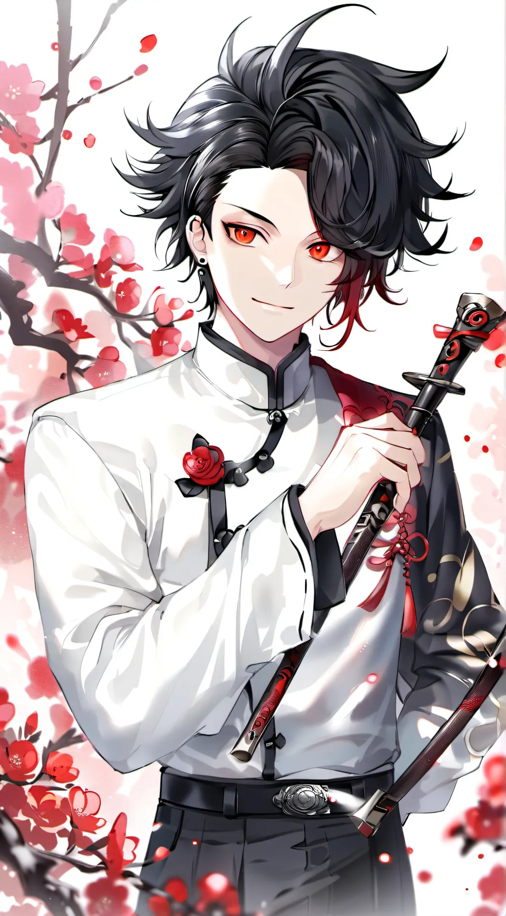ai character: Demon king Tanjiro background