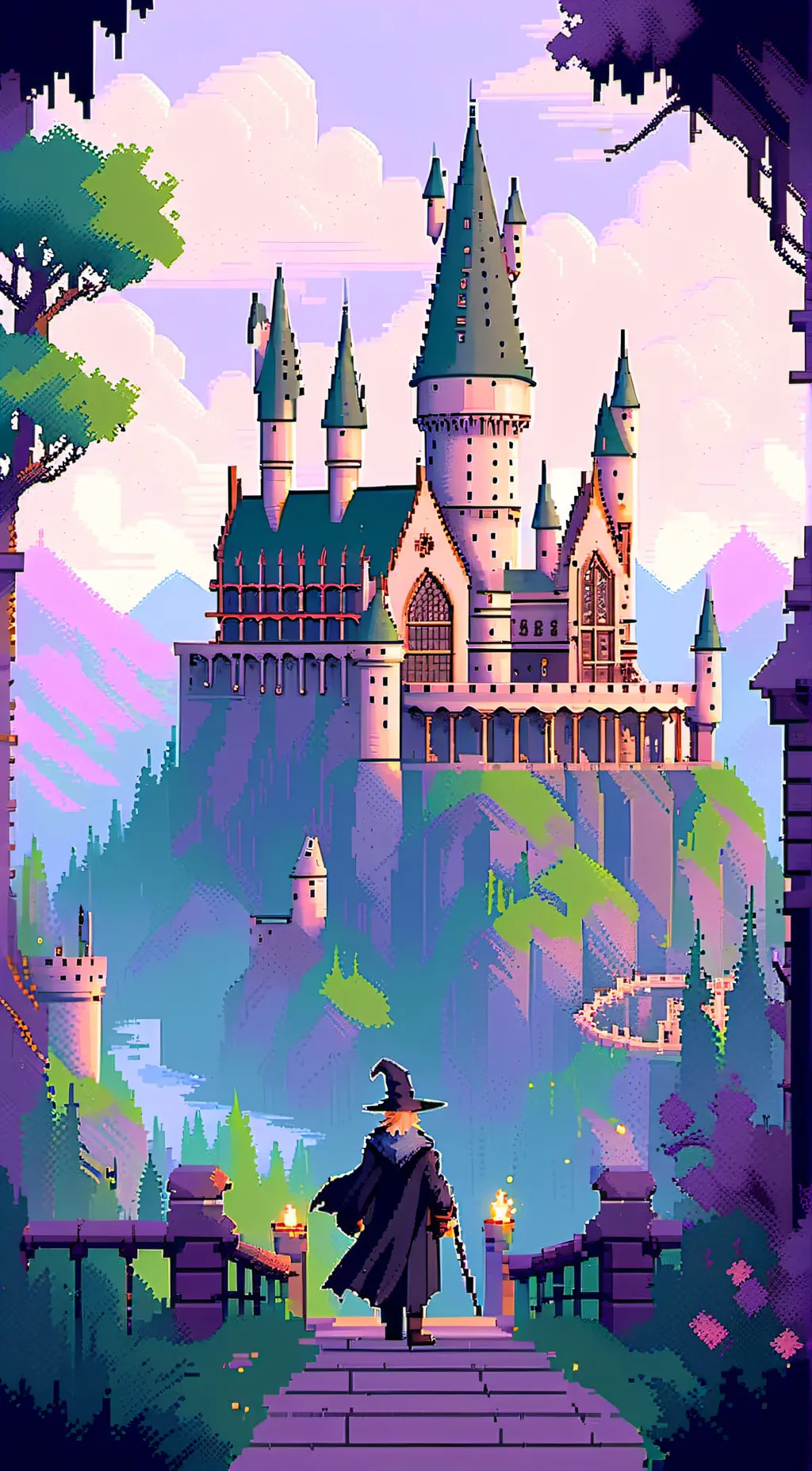 ai character: Hogwarts background