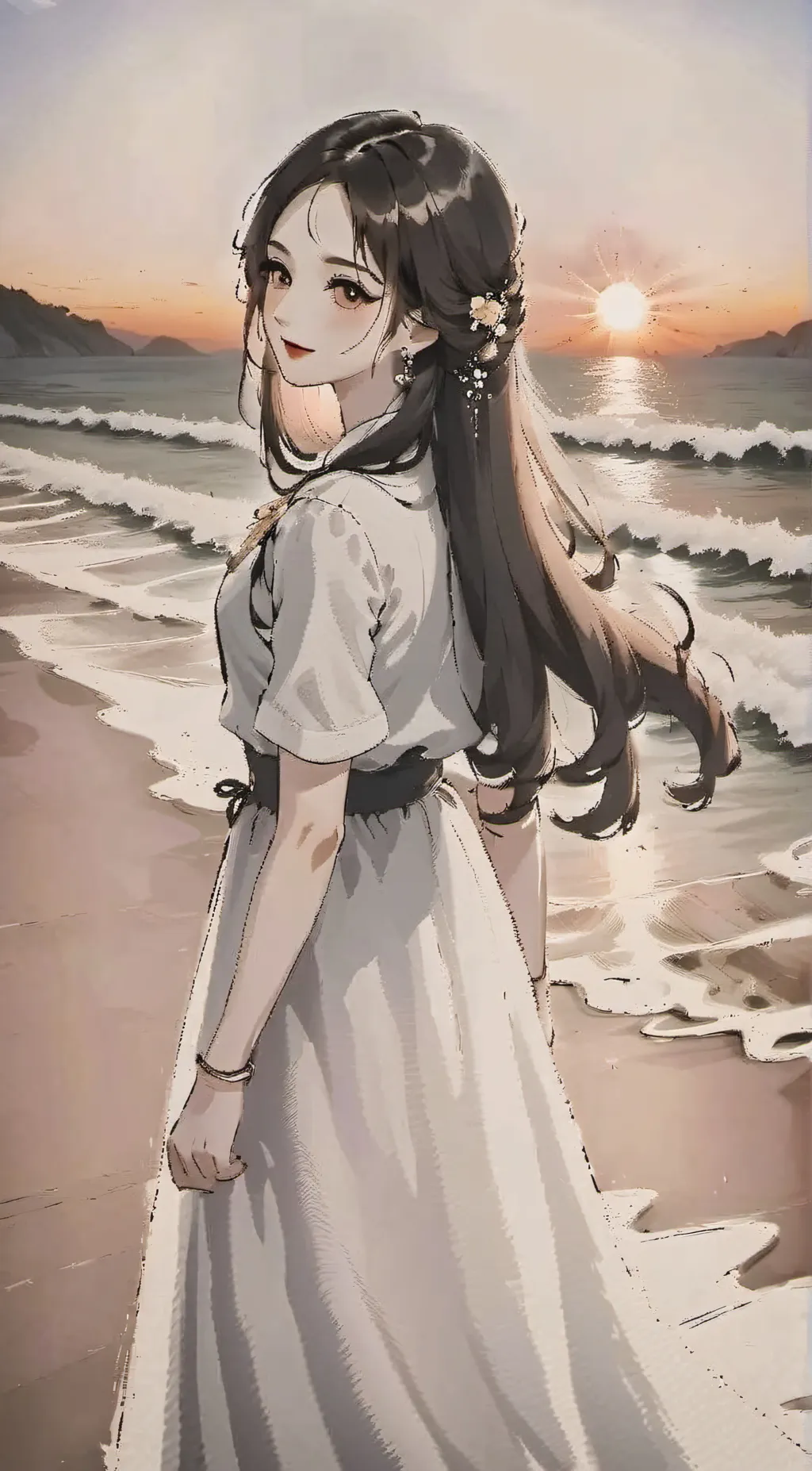 ai character: Aurora background