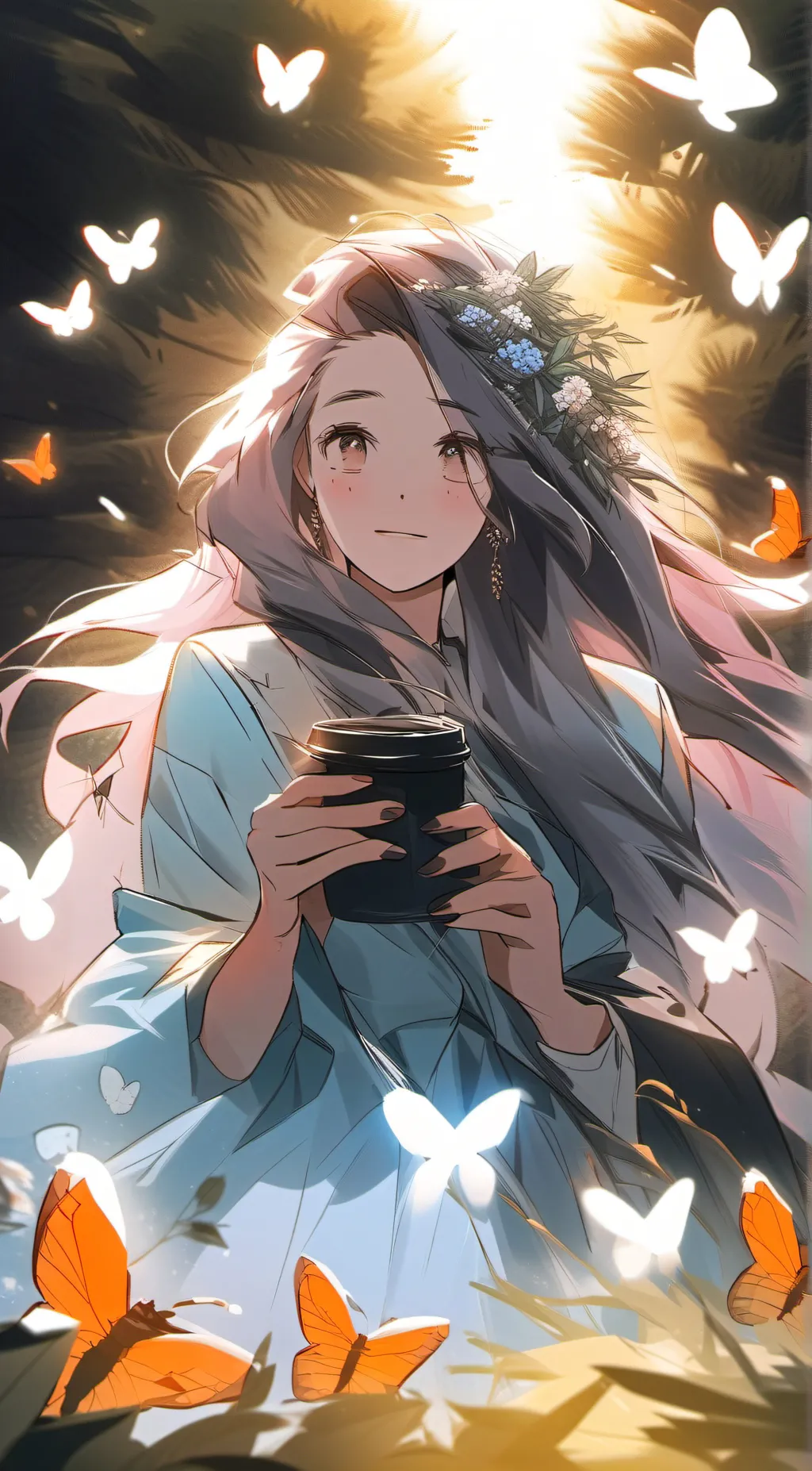 ai character: cute khloe  background