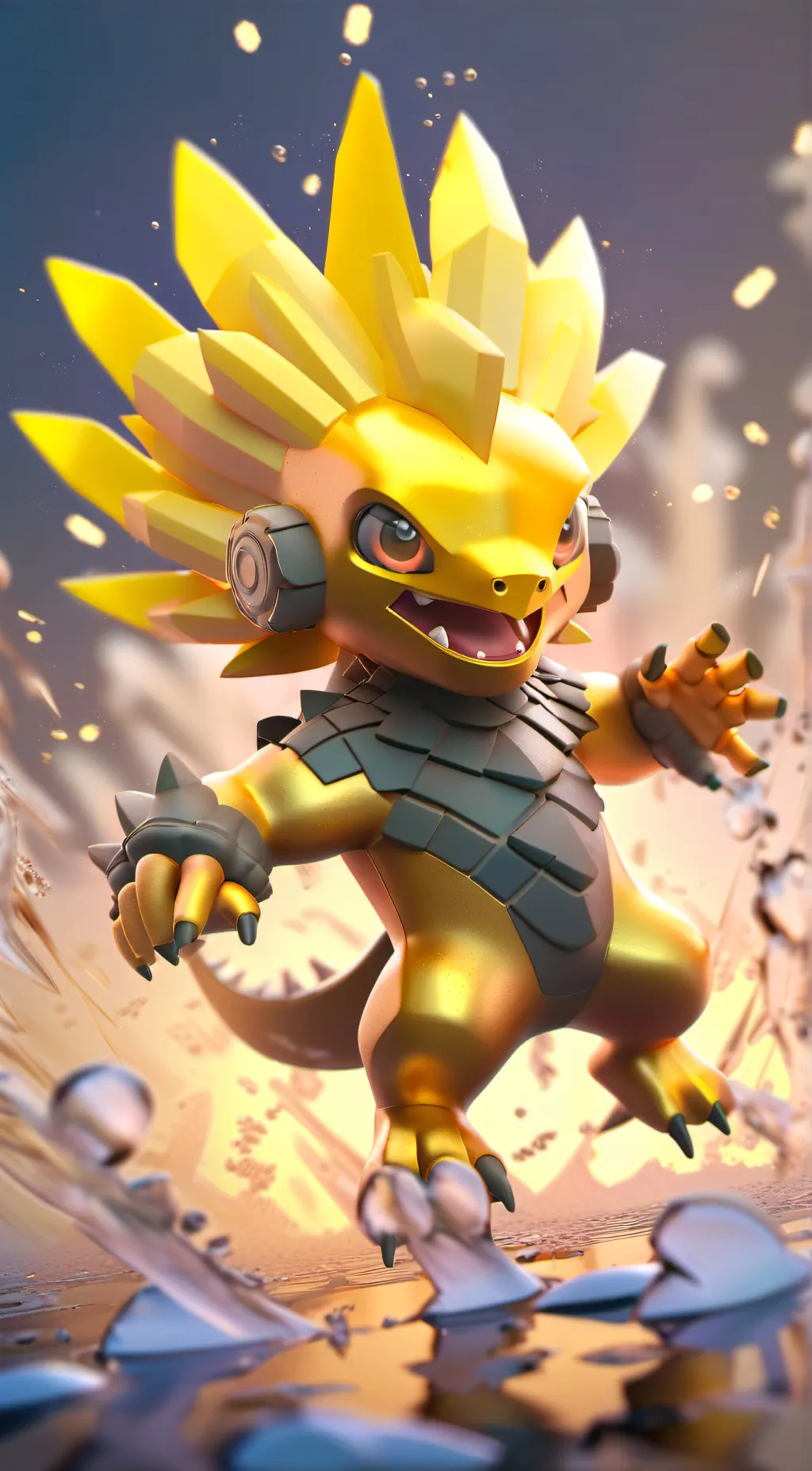 ai character: gholdengo background