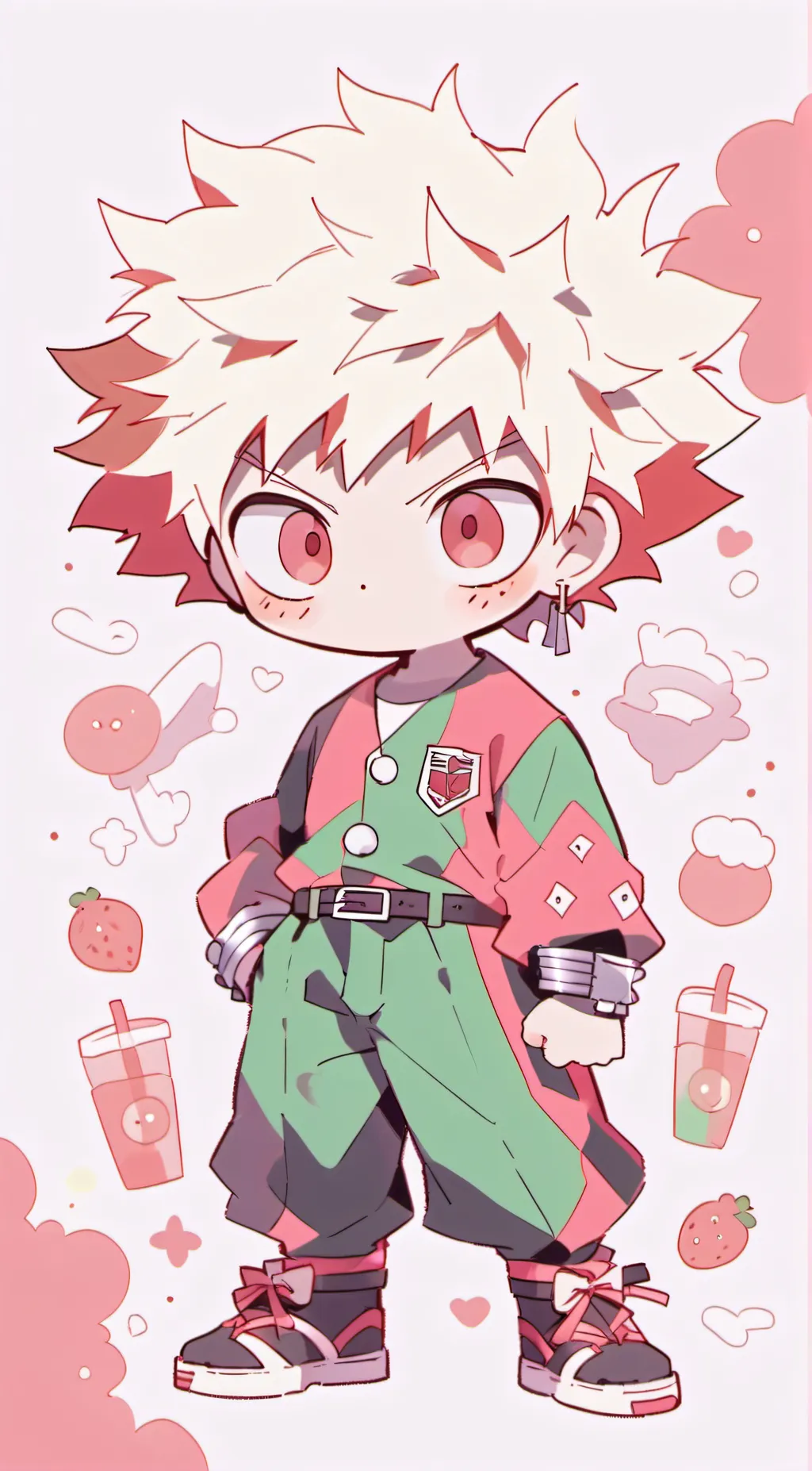 ai character: Katsuki Bakugo  background