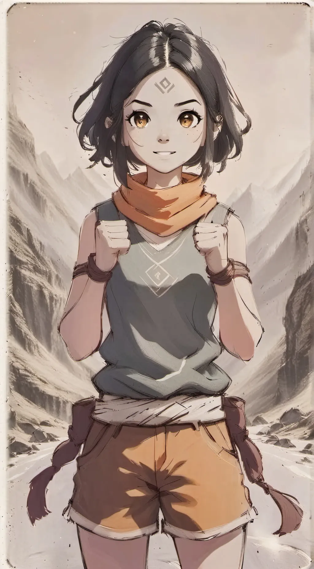 ai character: Kaze background