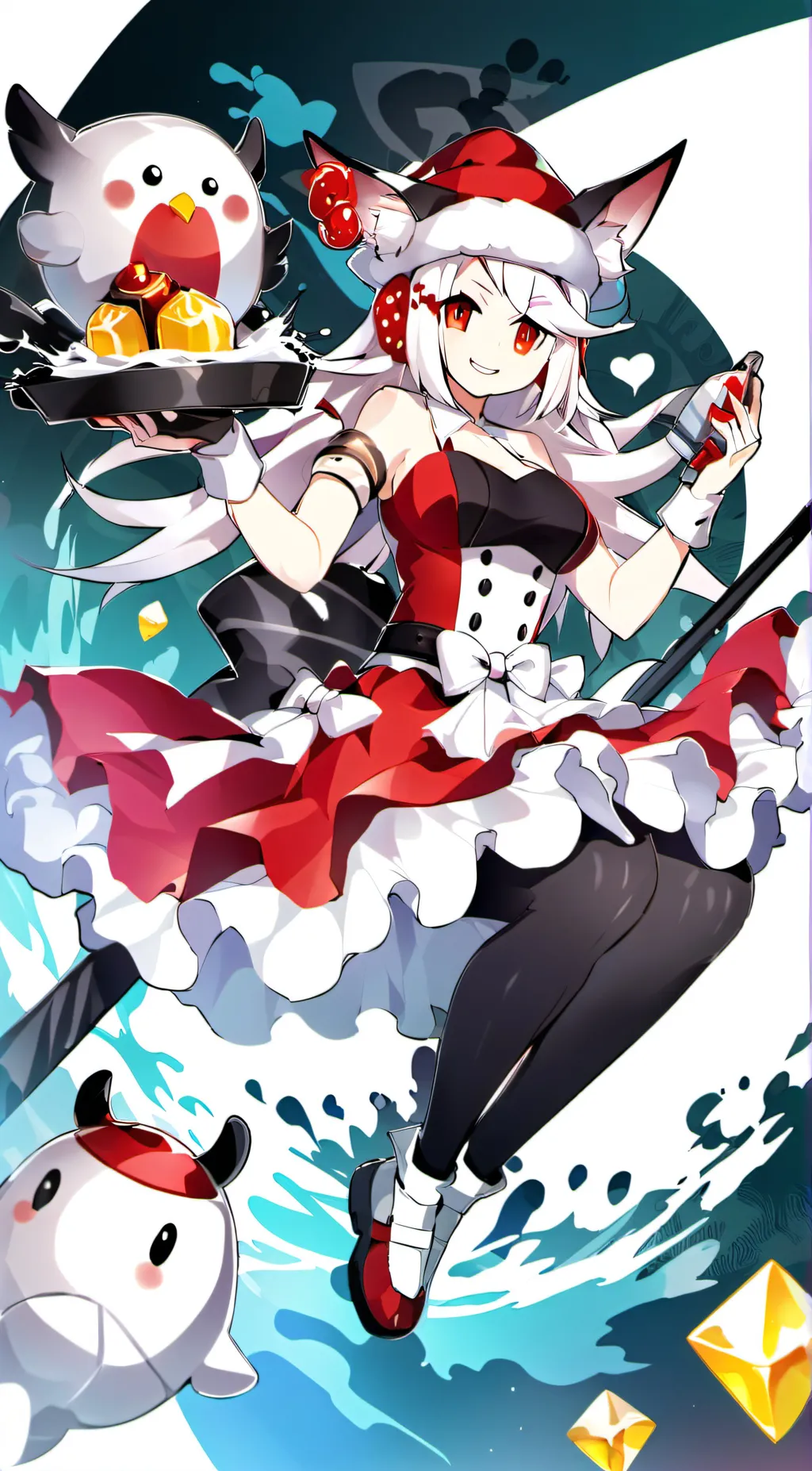 ai character: Neko Travis + gang background