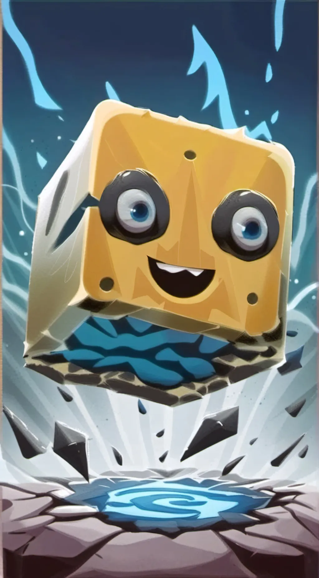 ai character: Geometry dash background