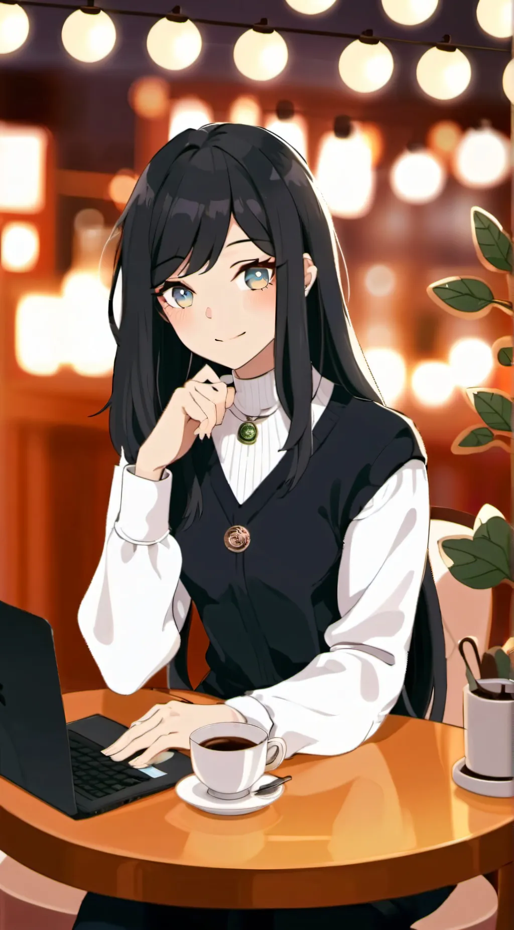 ai character: Hi background