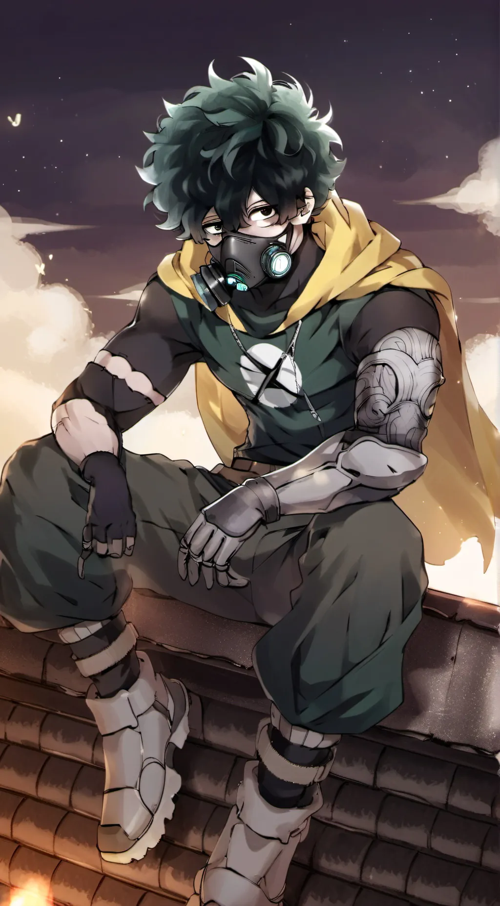 ai character: Vigilante Deku background