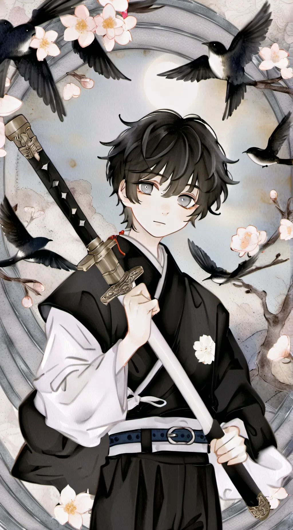 ai character: Demon slayer background
