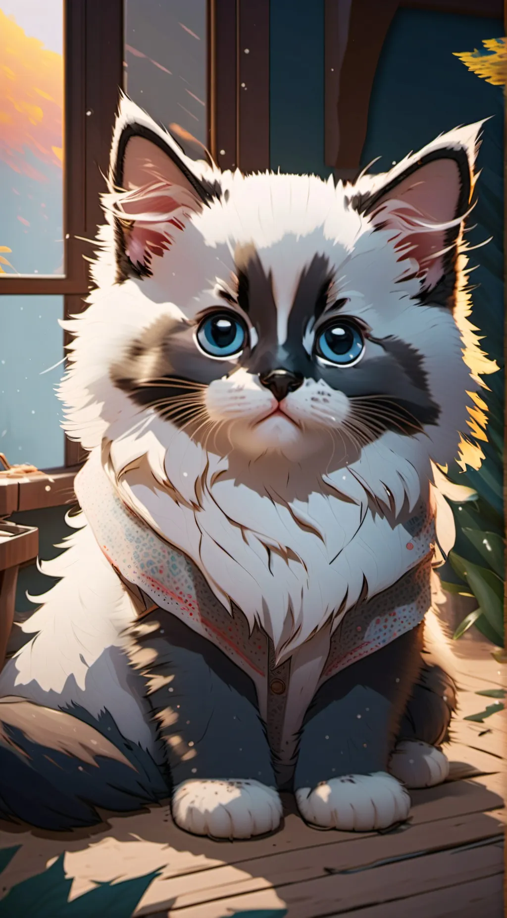 ai character: mittins background