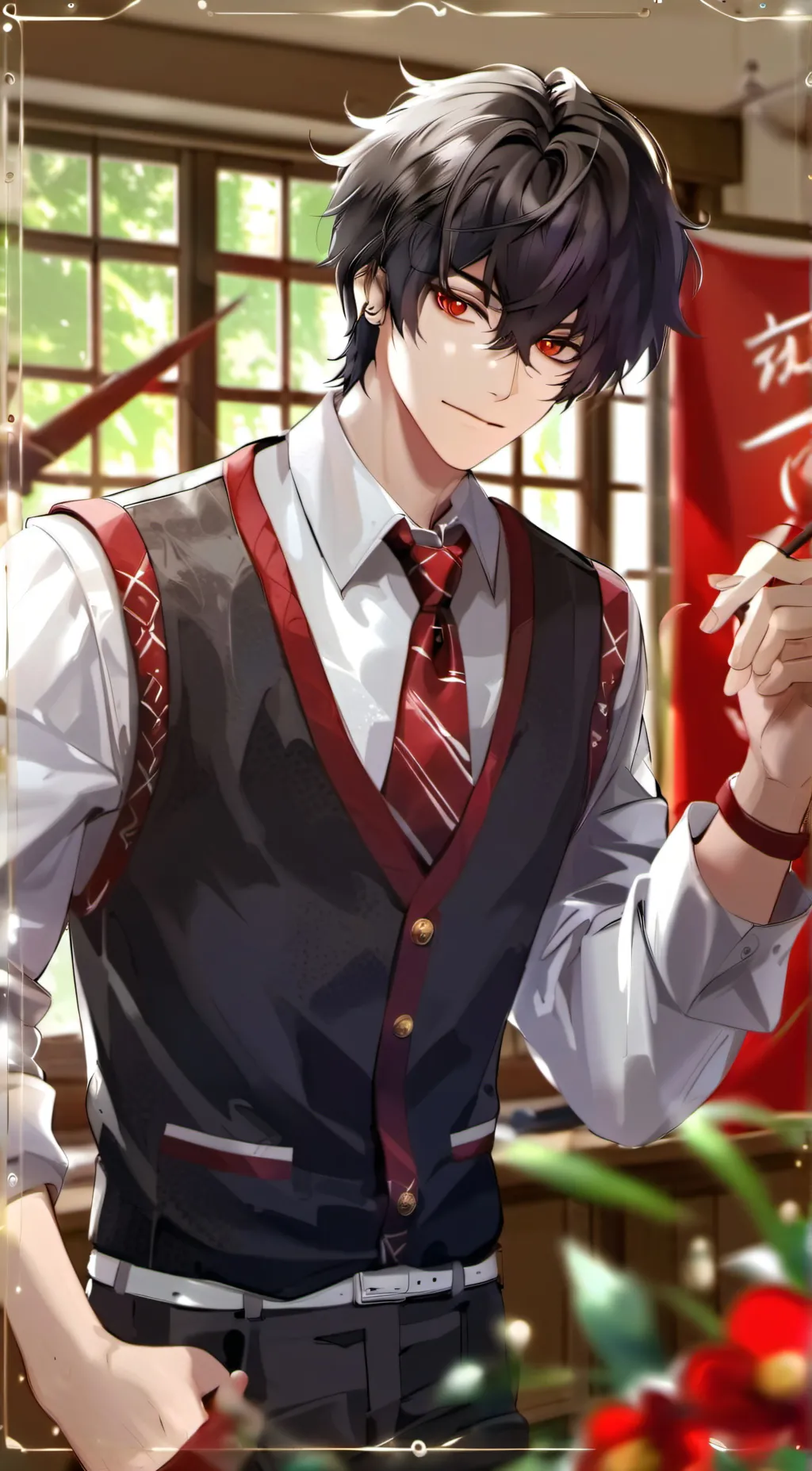 ai character: Xavier smith  background