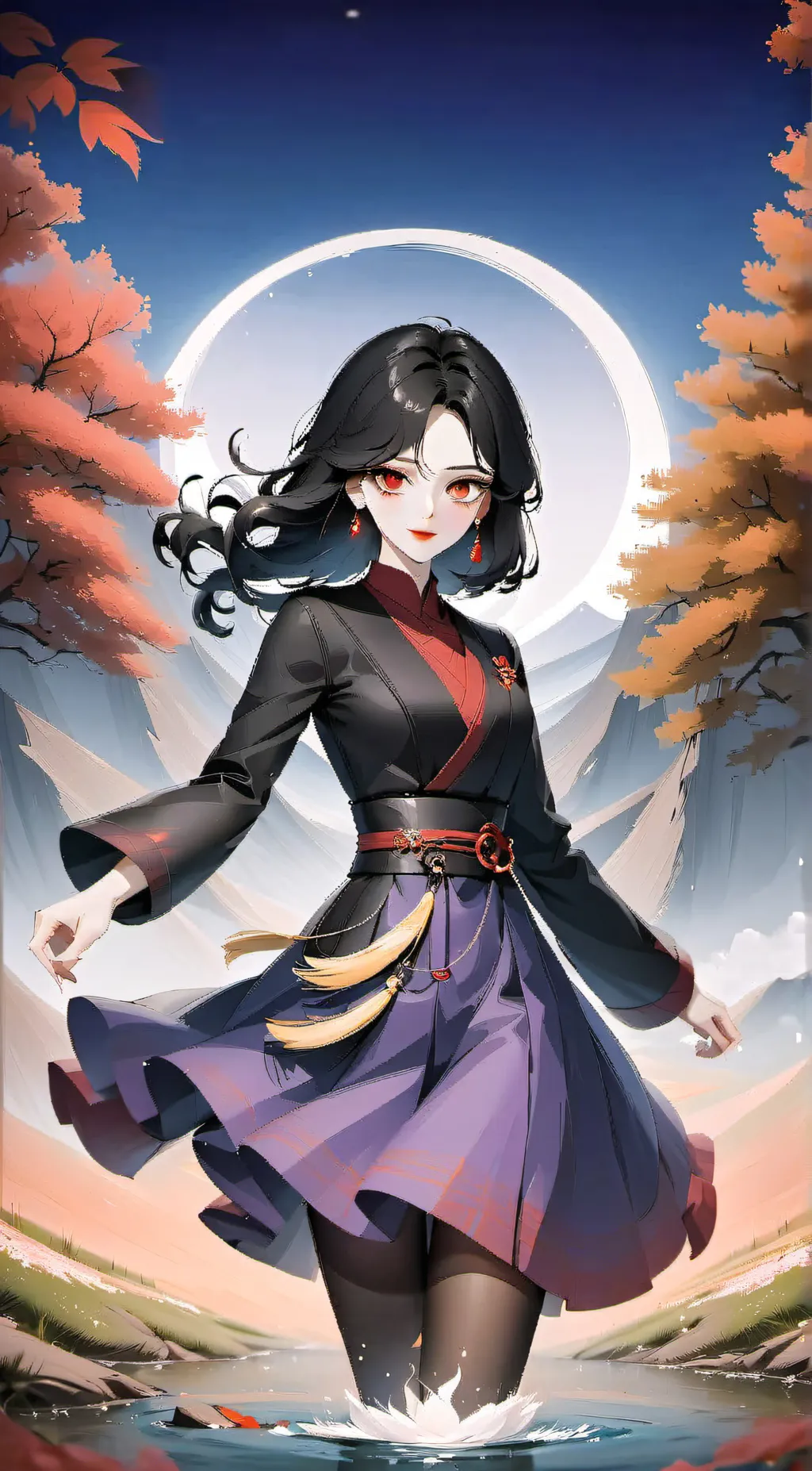 ai character: Miki  background