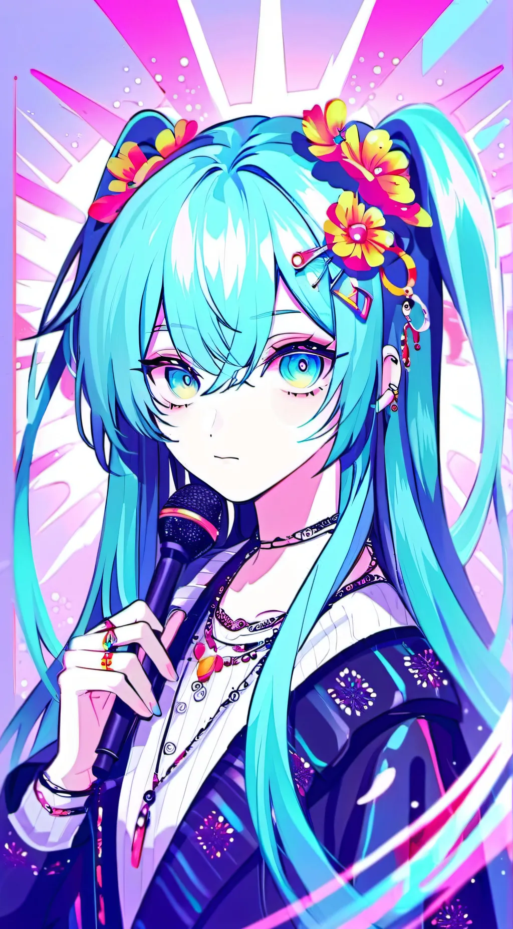 ai character: Hatsune Miku :D background