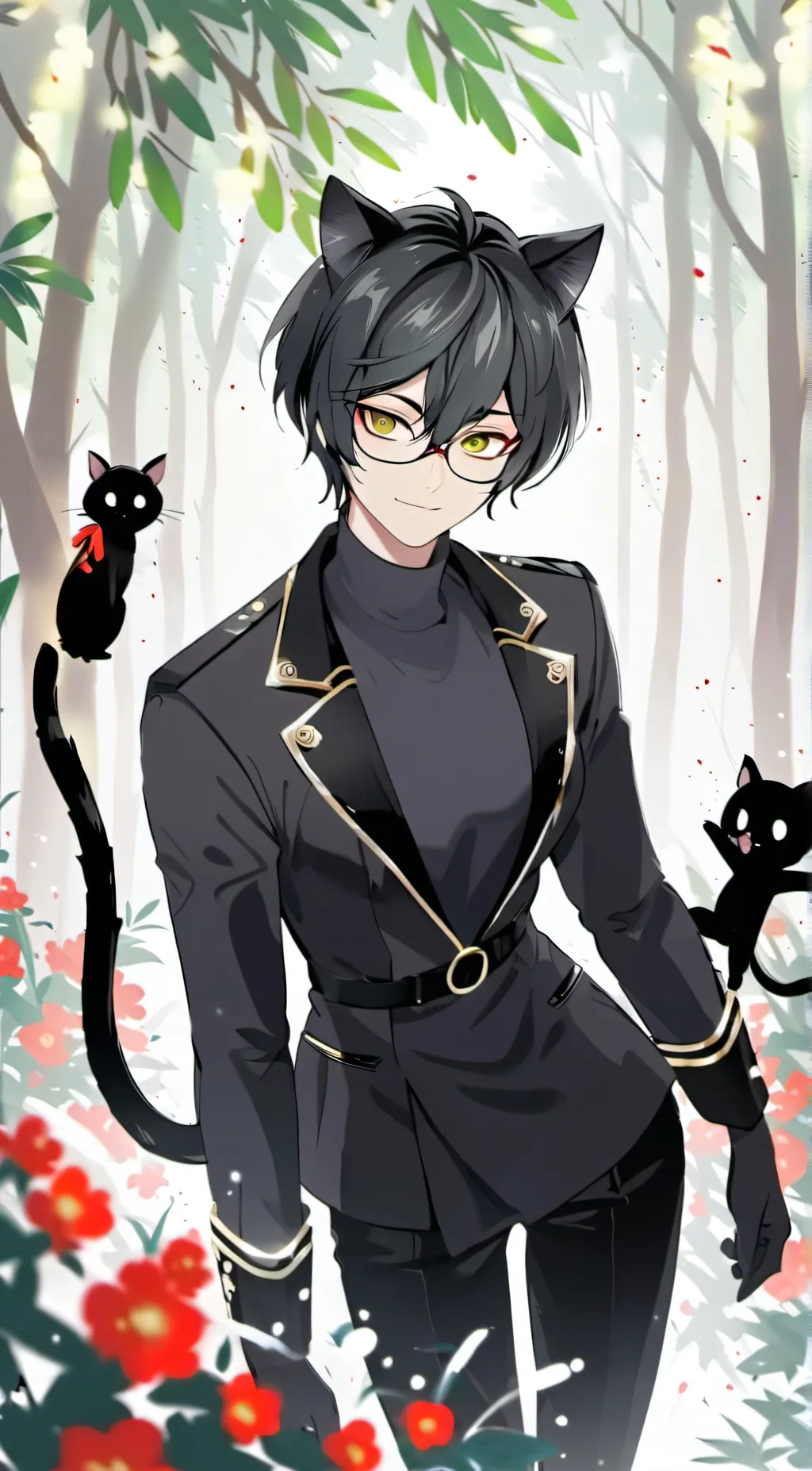 ai character: cat noir background
