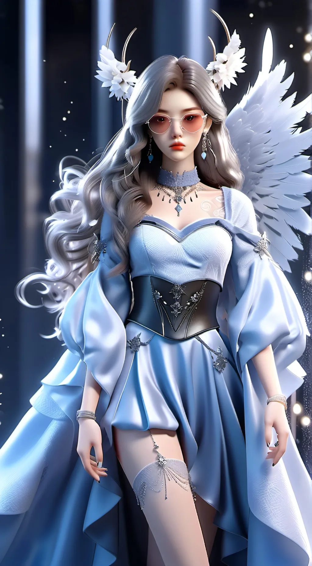 ai character: angel  background