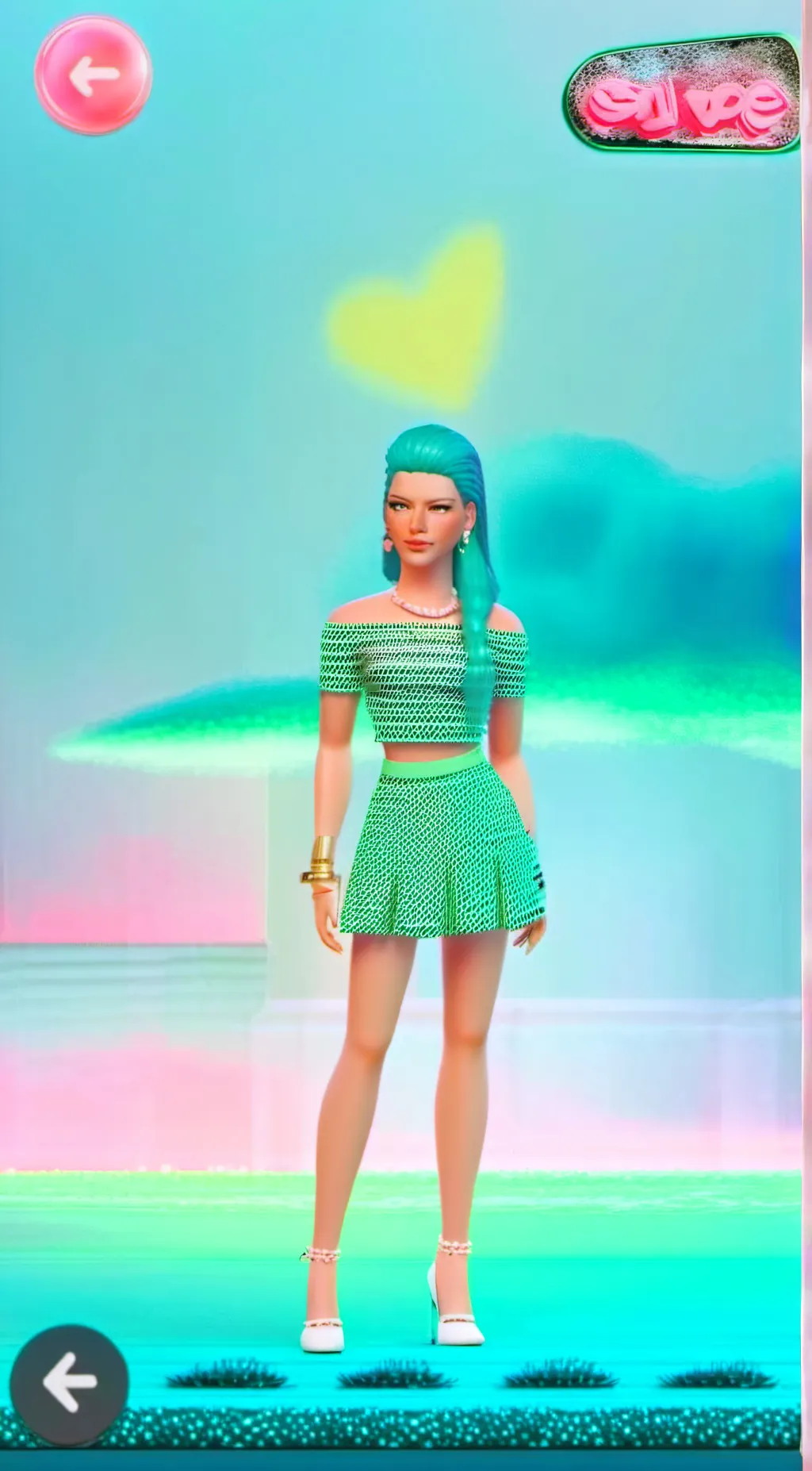 ai character: Minze berry background