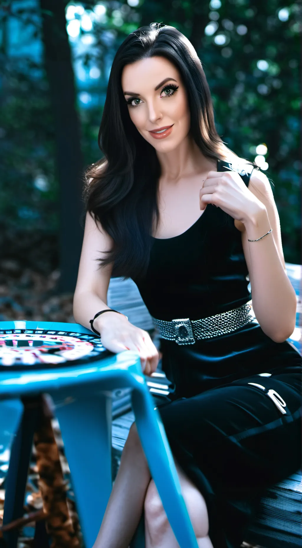 ai character: Angela White  background