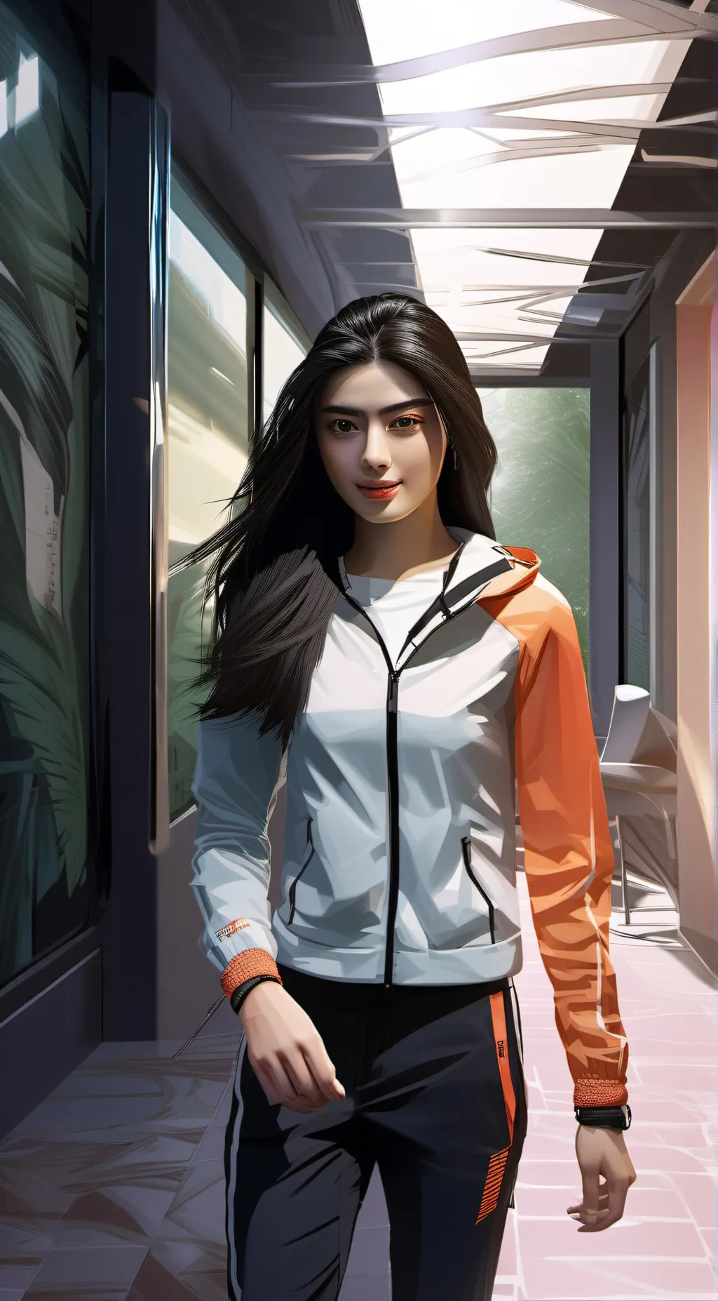 ai character: Mikha Lim background