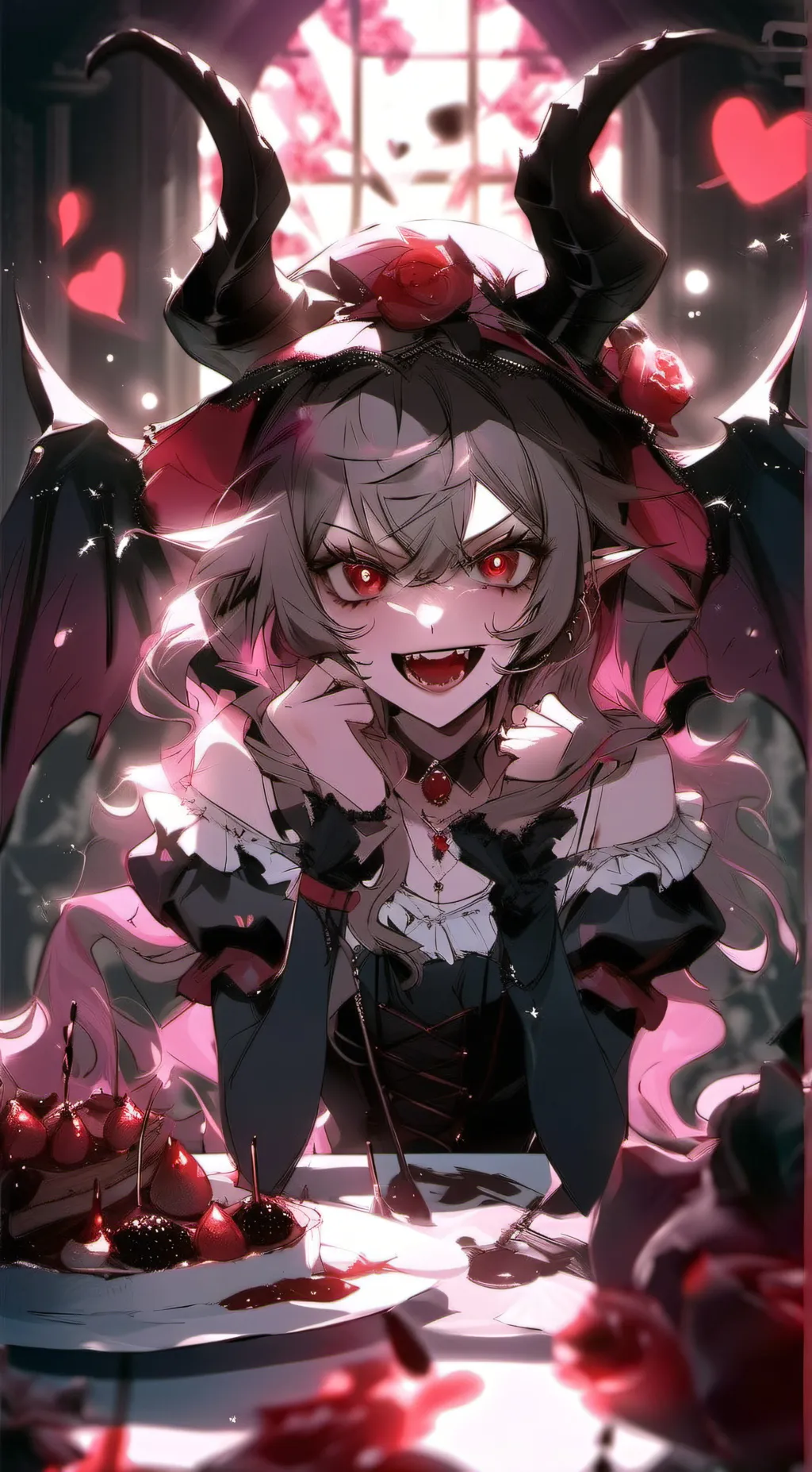 ai character: Vampire demon background