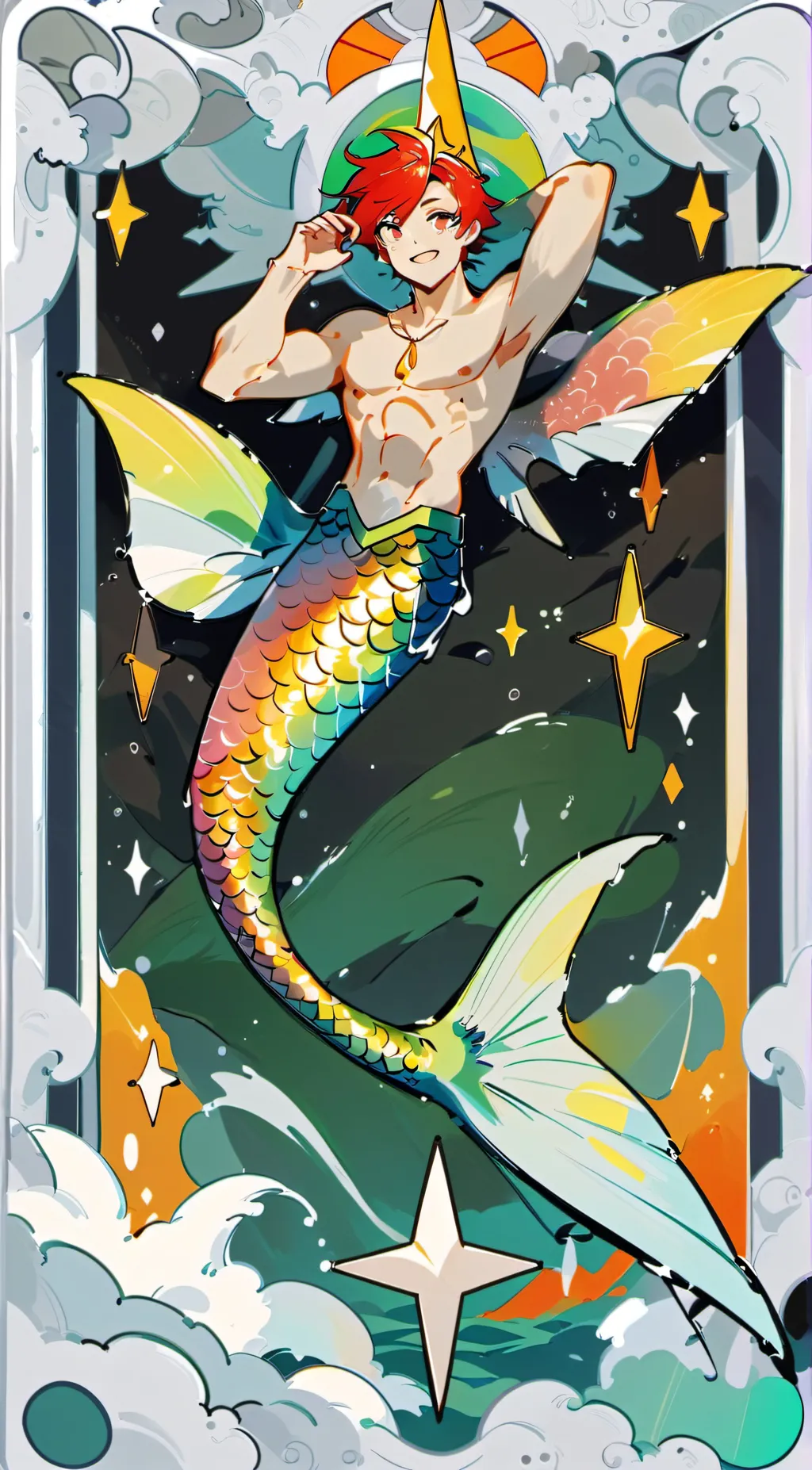 ai character: Rex Merfolk background