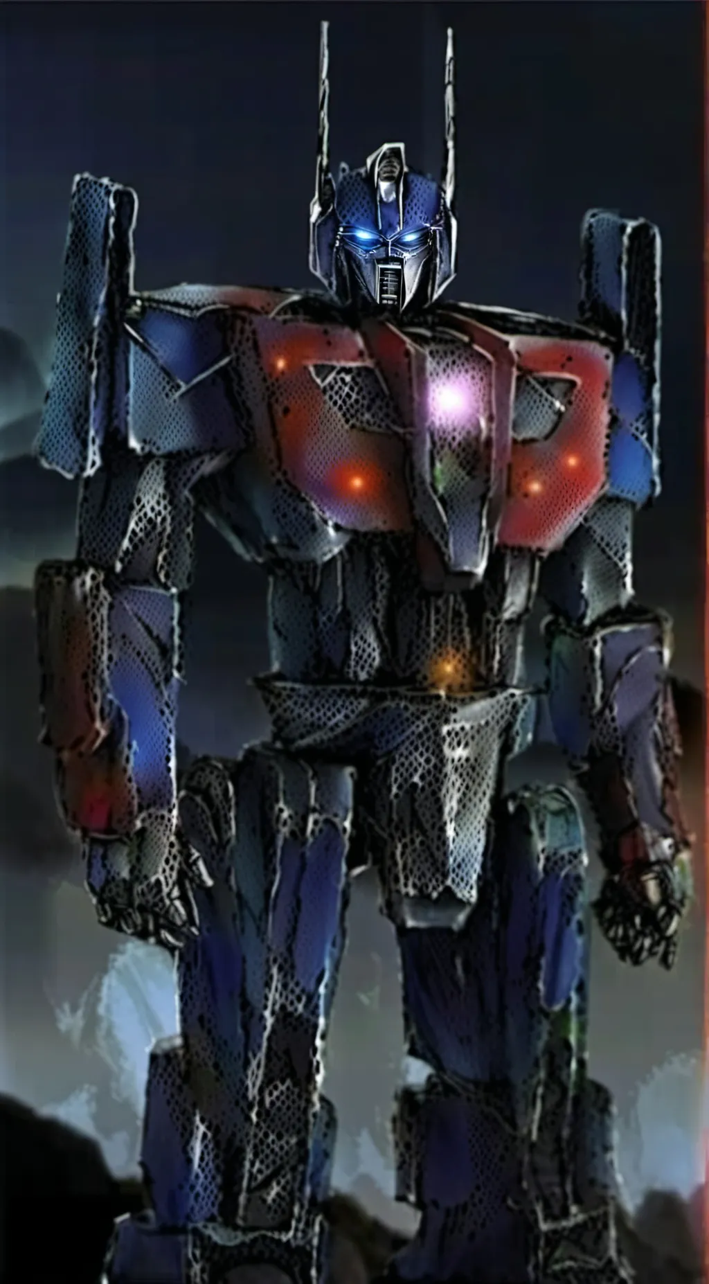 ai character: Optimus Prime background