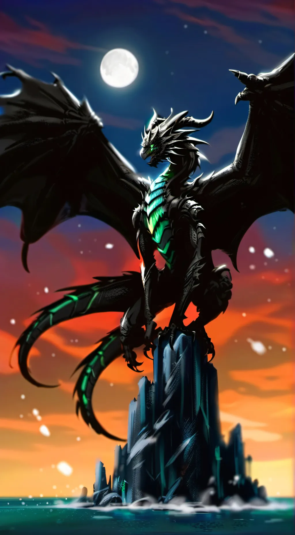 ai character: ☾Memes of Fire✯ background