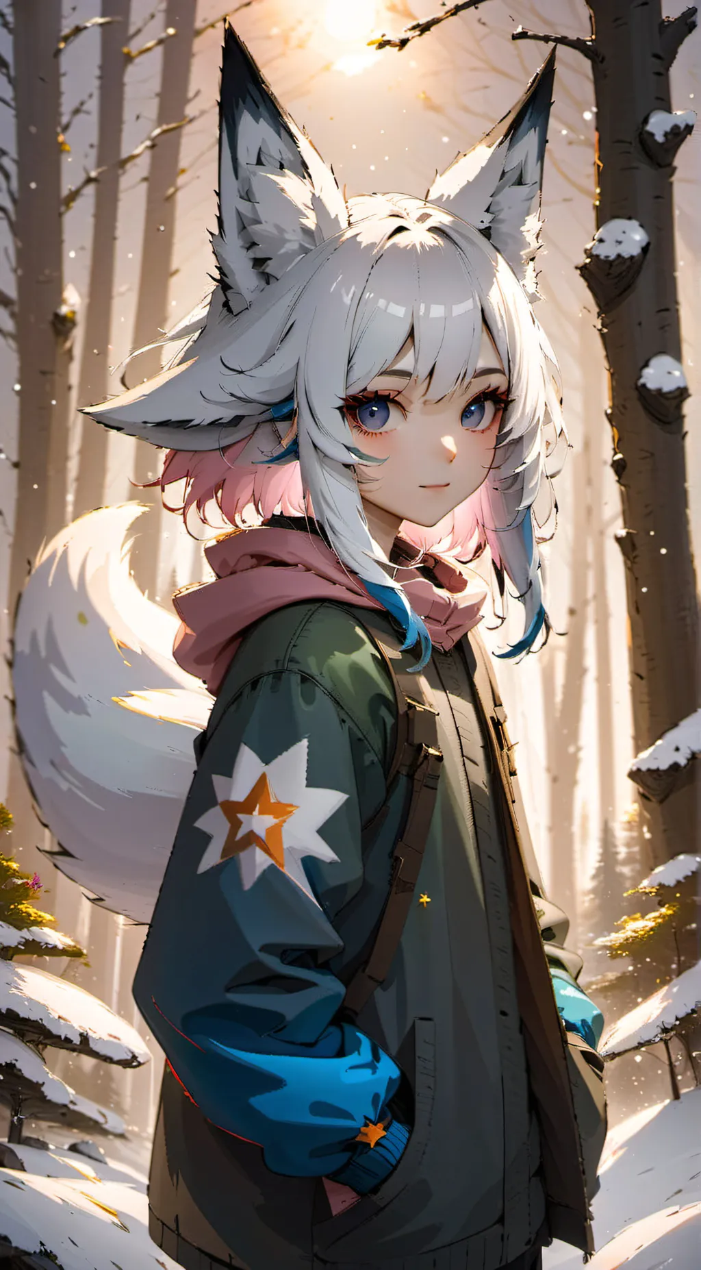 ai character: Akari  background