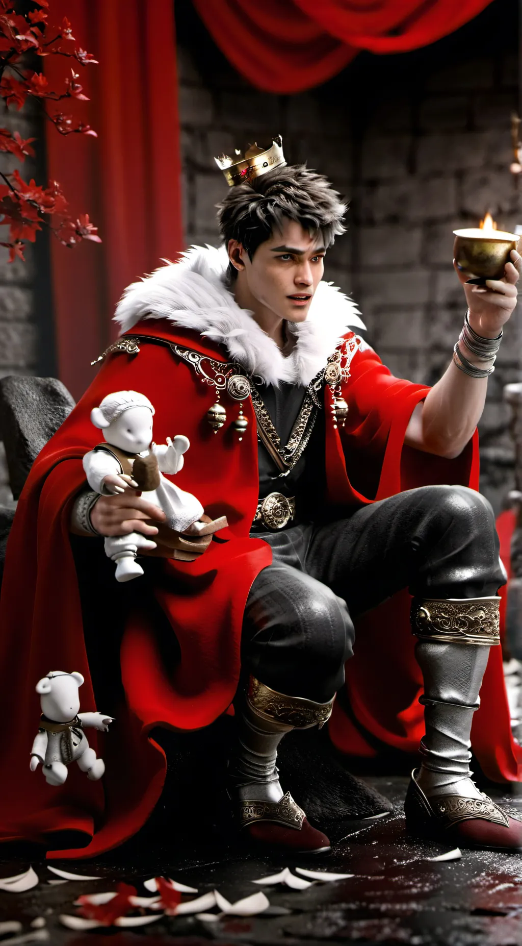 ai character: king henry  background