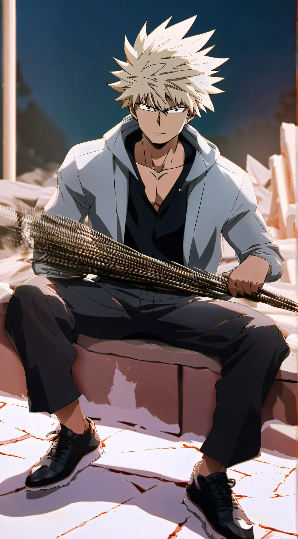 ai character: Bakugo background
