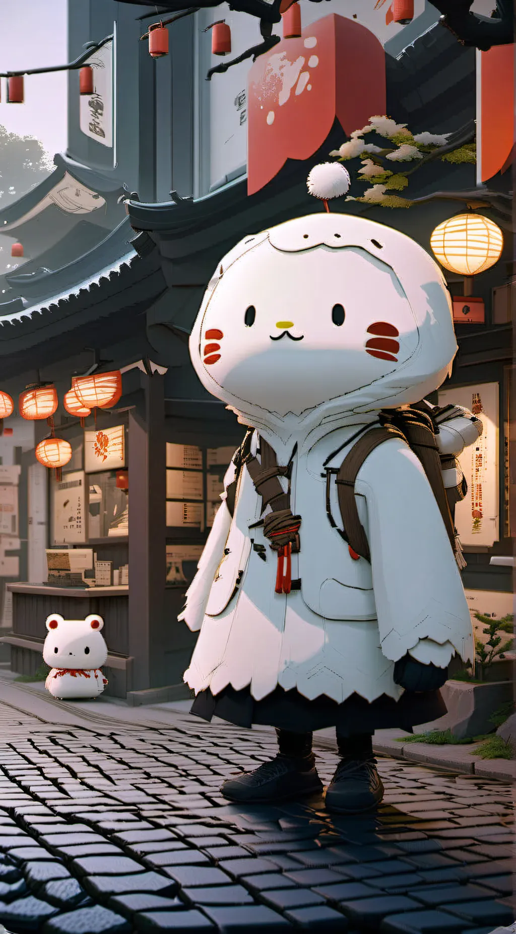ai character: Kuromi background