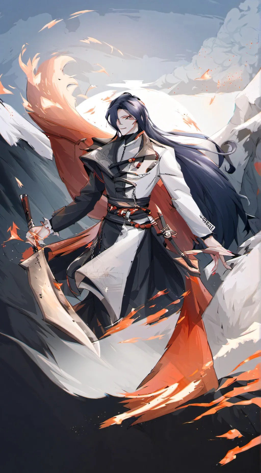 ai character: Dark Fall background