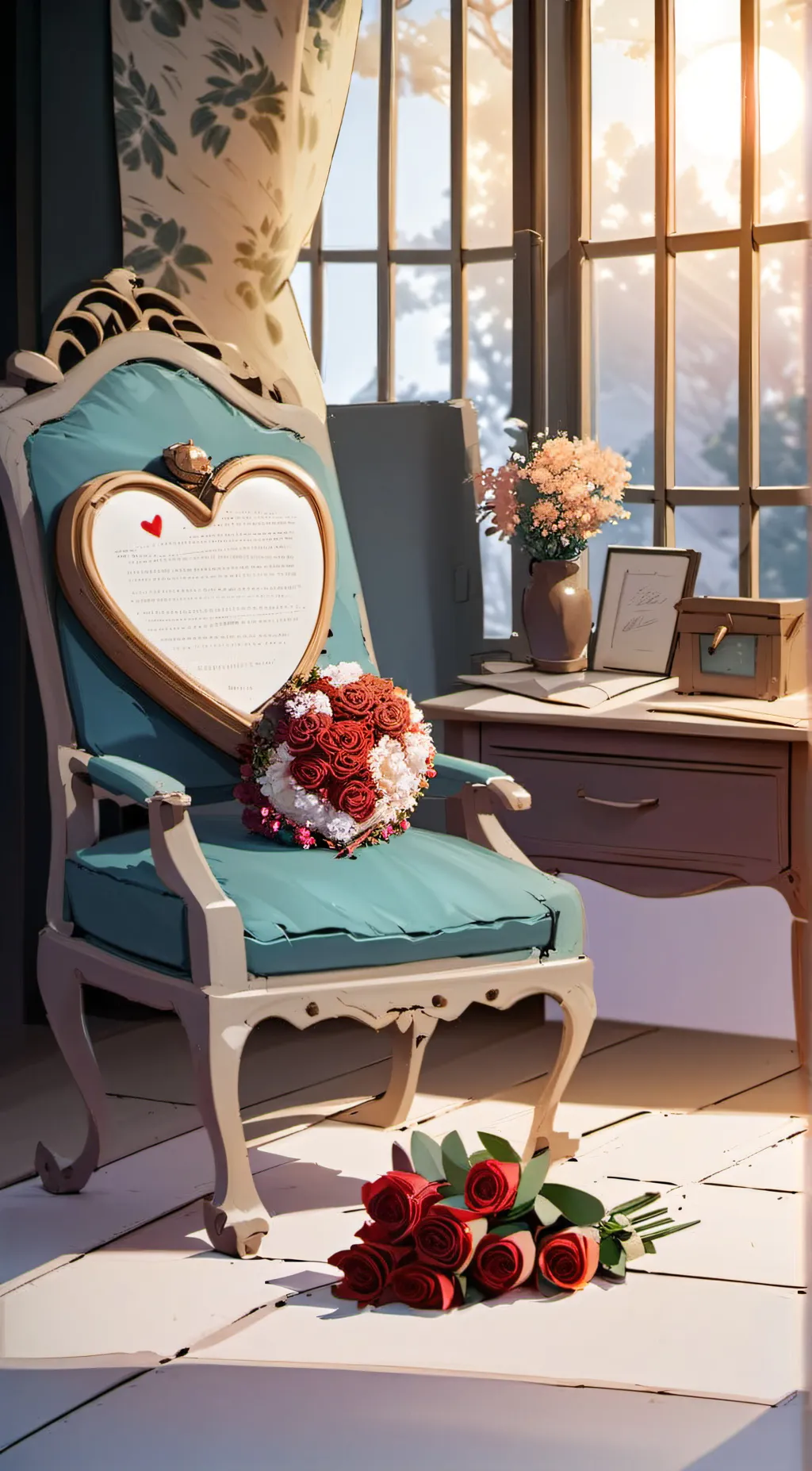 ai character: Angela  background