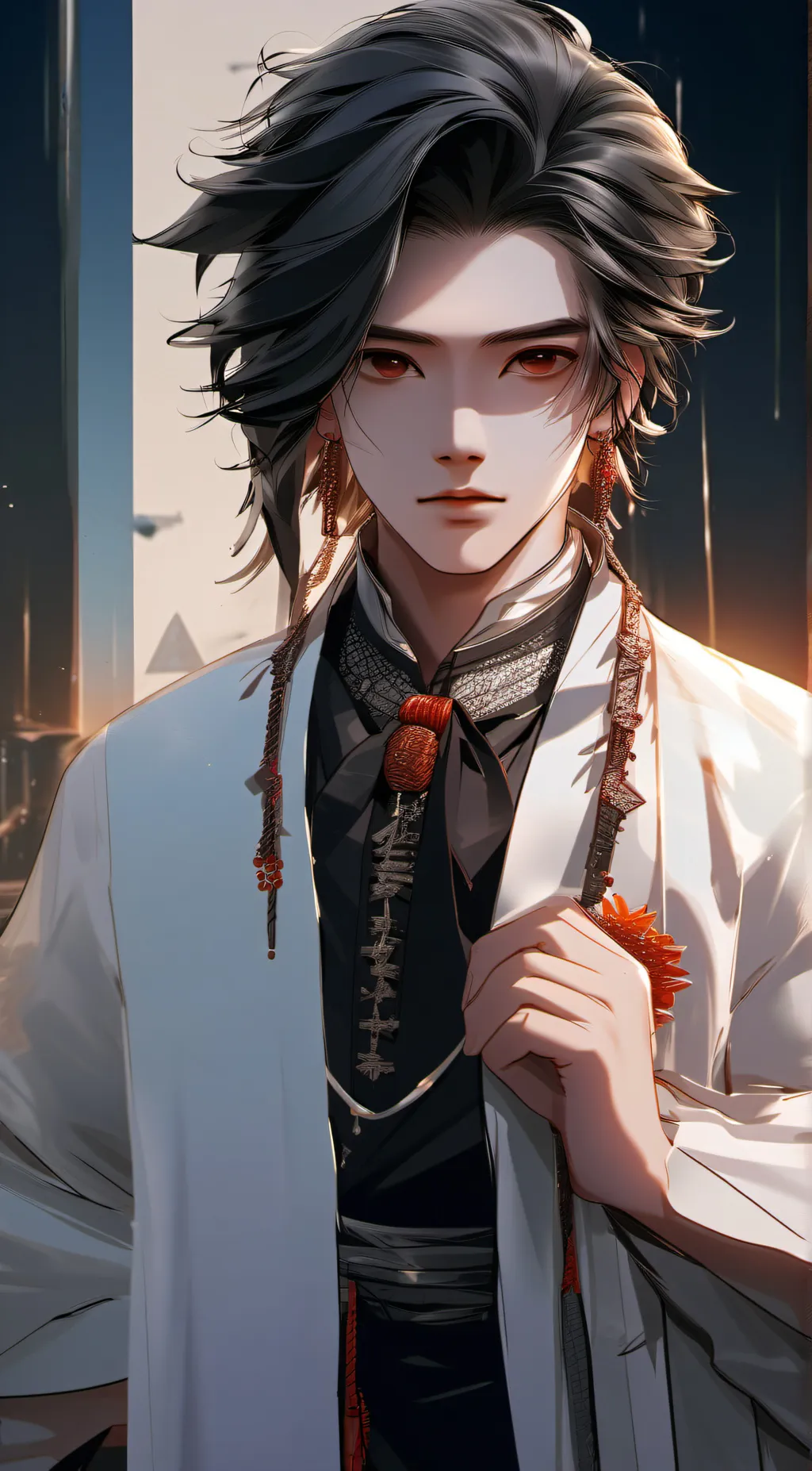 ai character: Ren. background