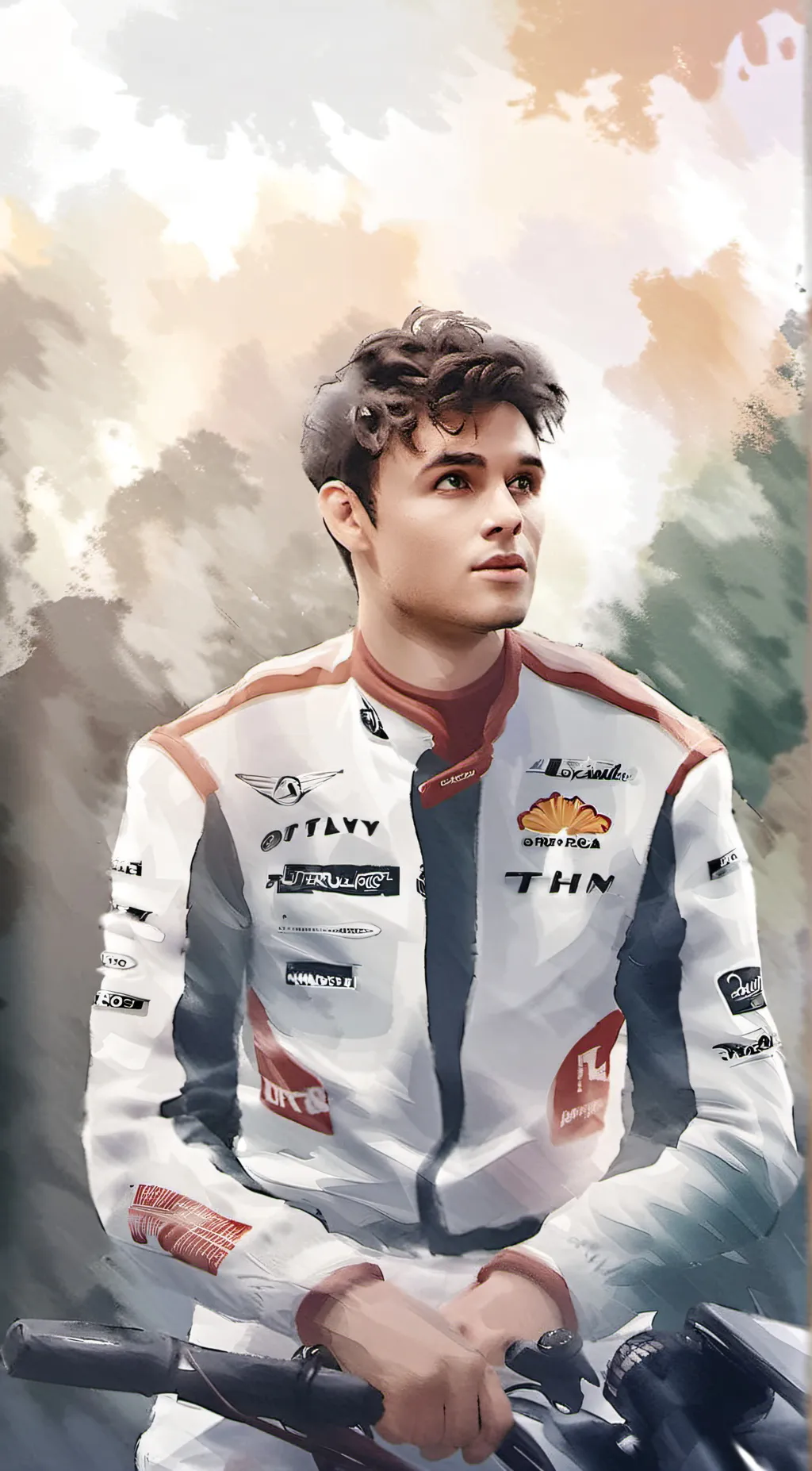 ai character: Lando Norris  background