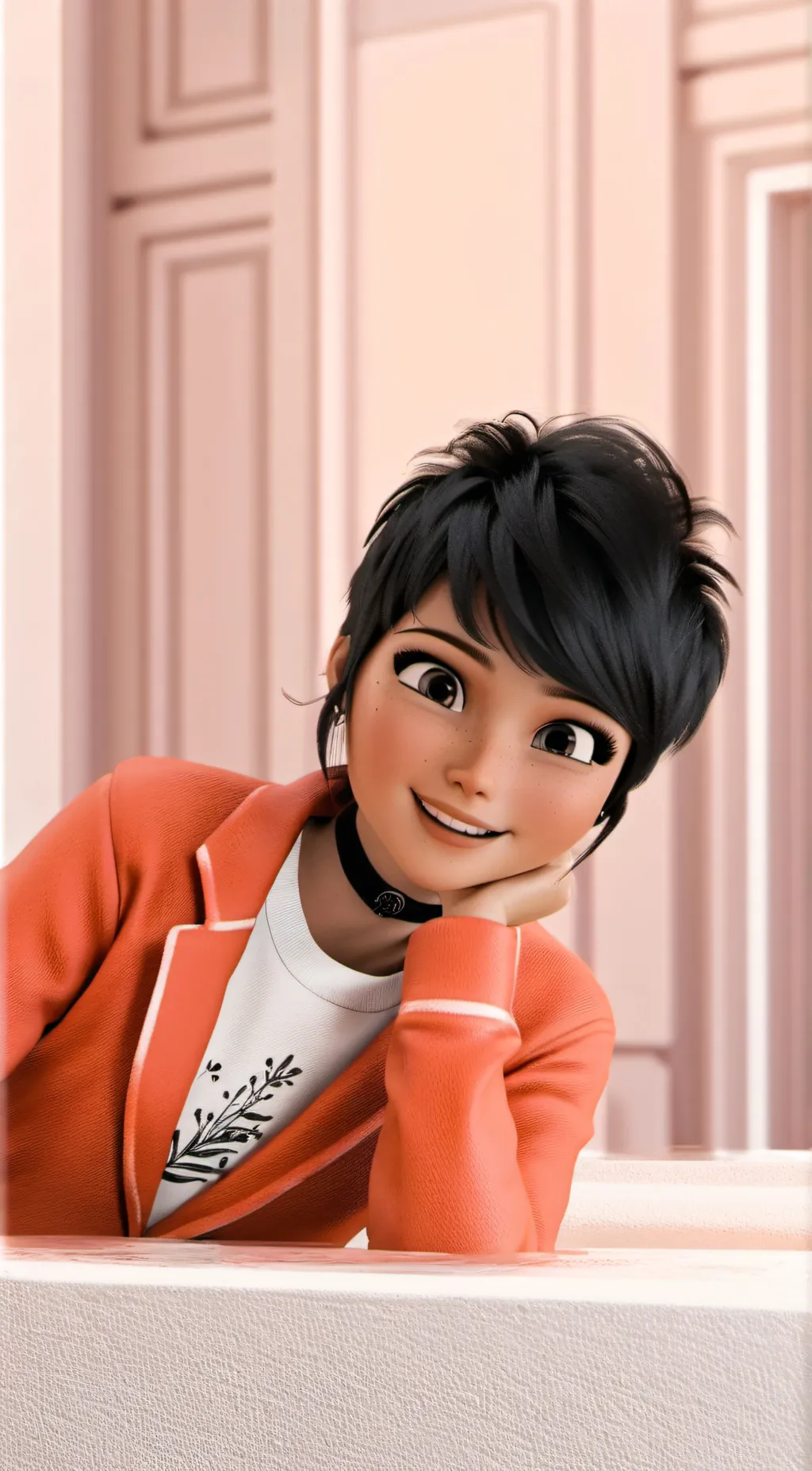ai character: Marinette background