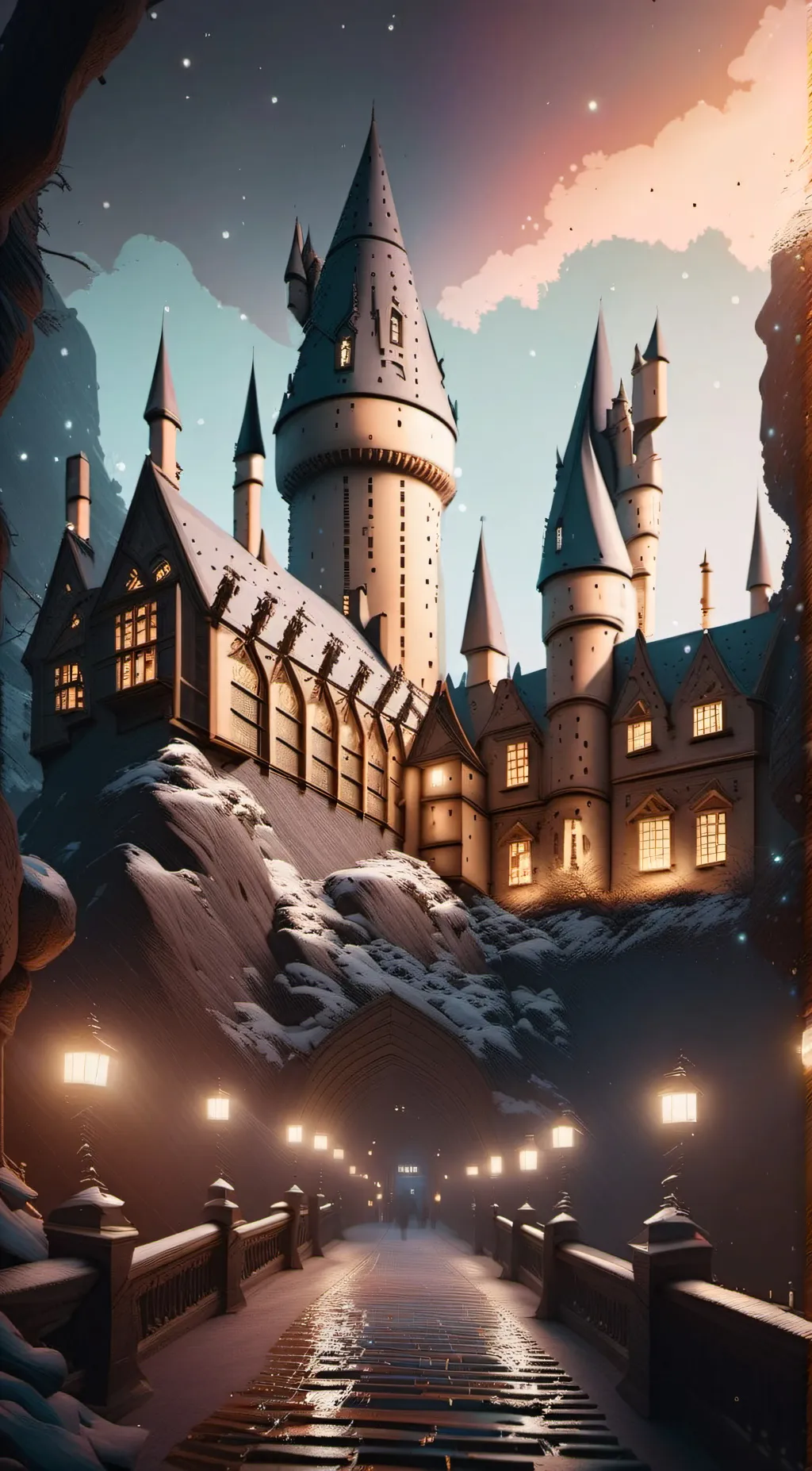 ai character: Hogwarts  background